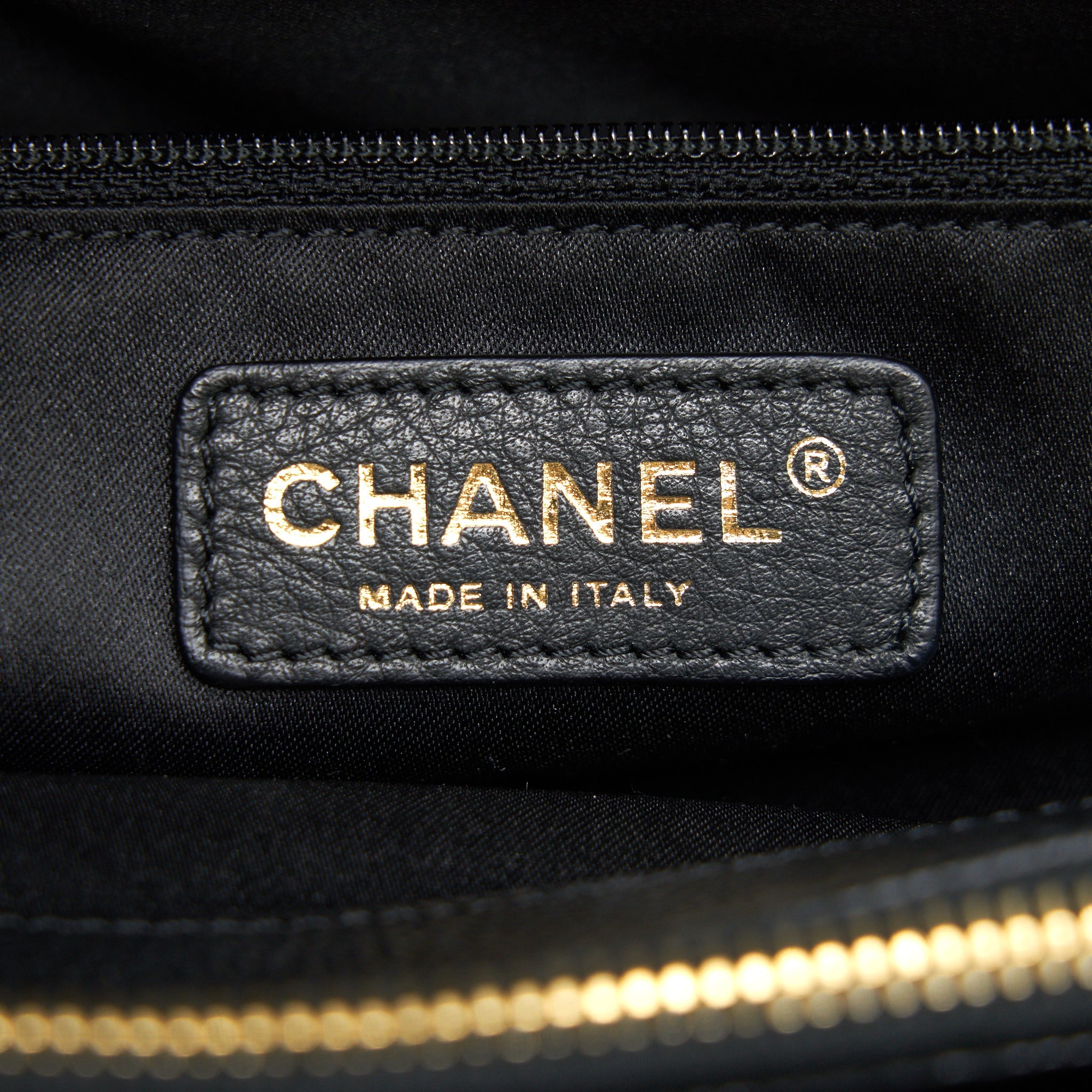 CHANEL GRANT SHOPPING TOTE BAG GST BLACK CAVIAR GHW