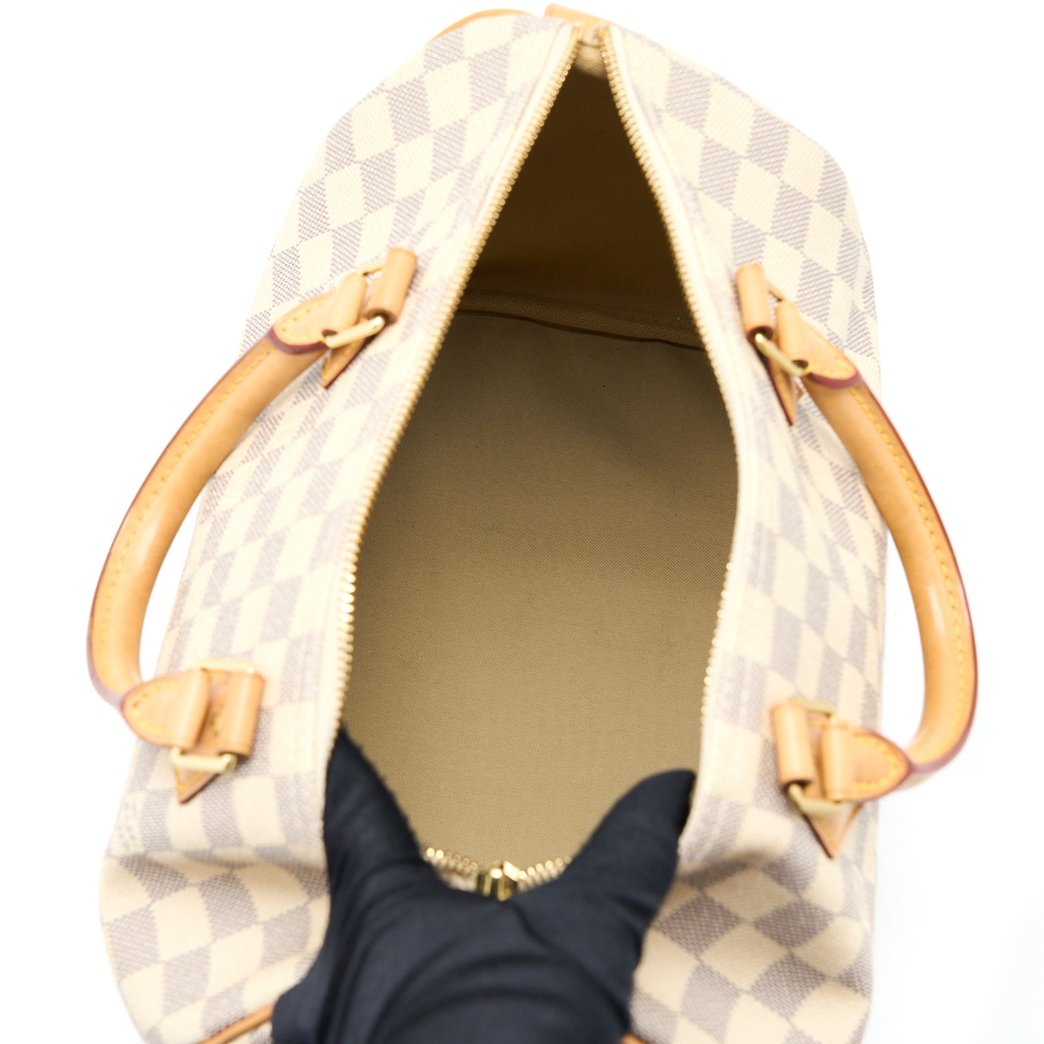 LOUIS VUITTON SPEEDY 30 DAMIER AZUR CANVAS GHW
