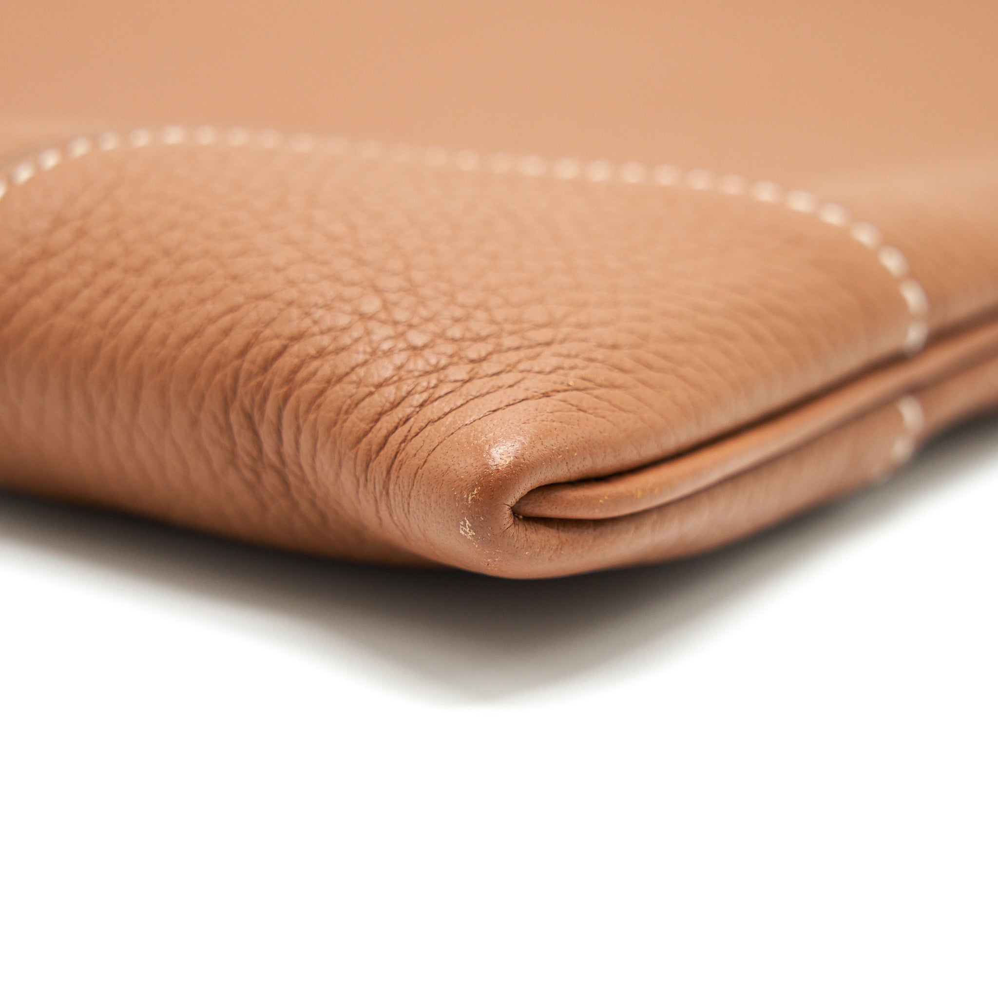 HERMES SILKYCITY 33 CLEMENCE LEATHER GOLD WITH SHW