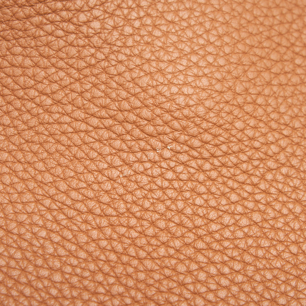 HERMES SILKYCITY 33 CLEMENCE LEATHER GOLD WITH SHW
