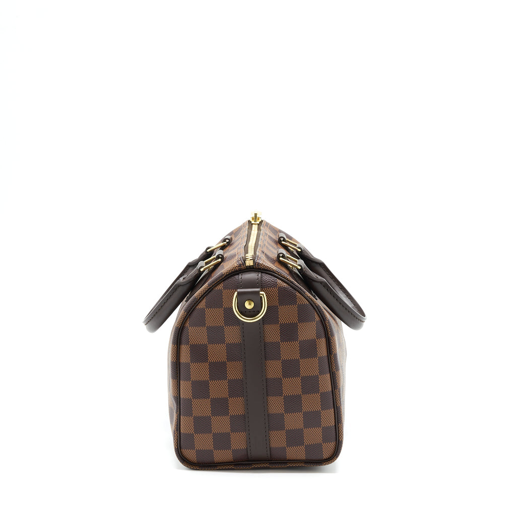 LOUIS VUITTON SPEEDY BANDOULIERE 25 DAMIER EBENE CANVAS GHW