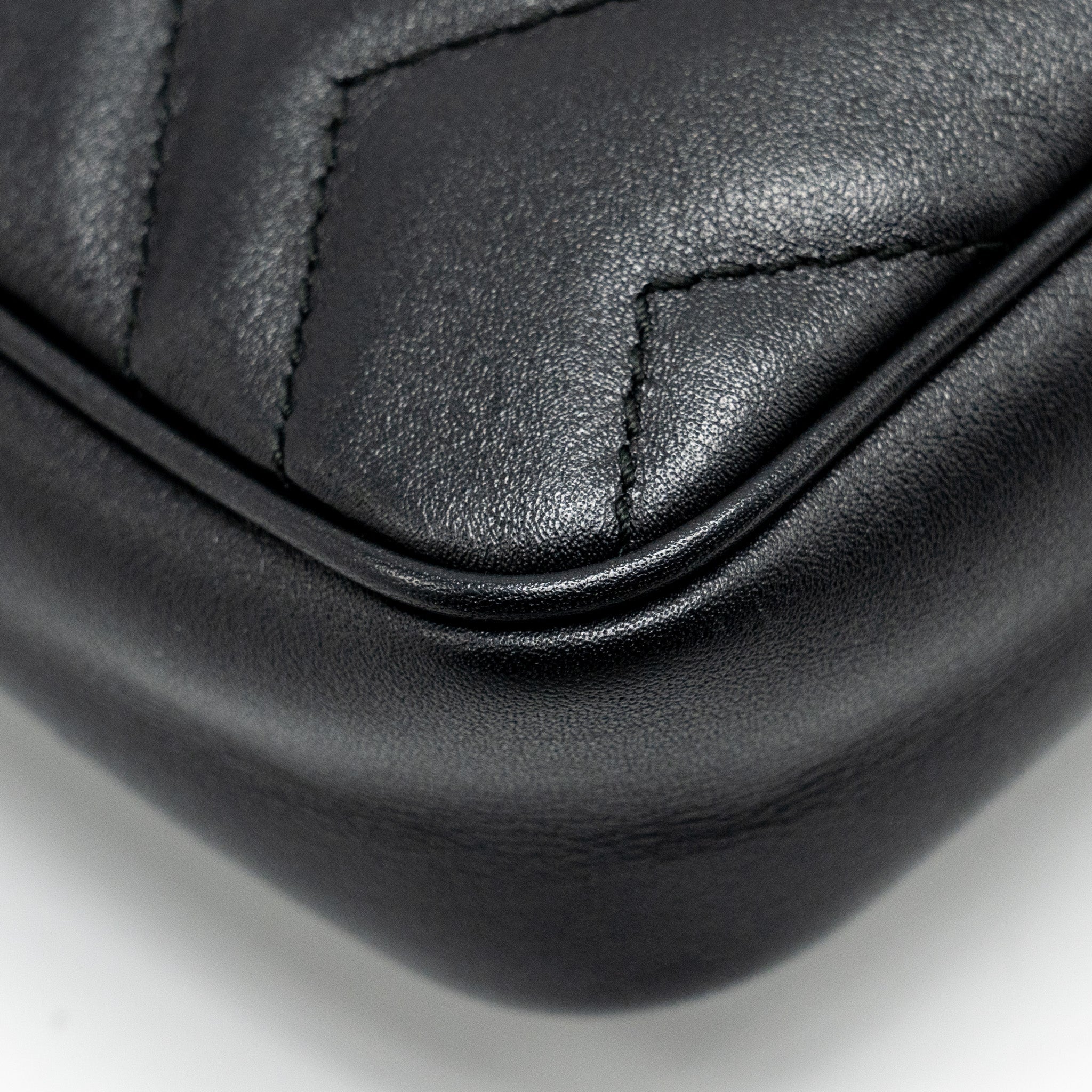 GUCCI SUPER MINI MARMONT CALFSKIN BLACK GHW