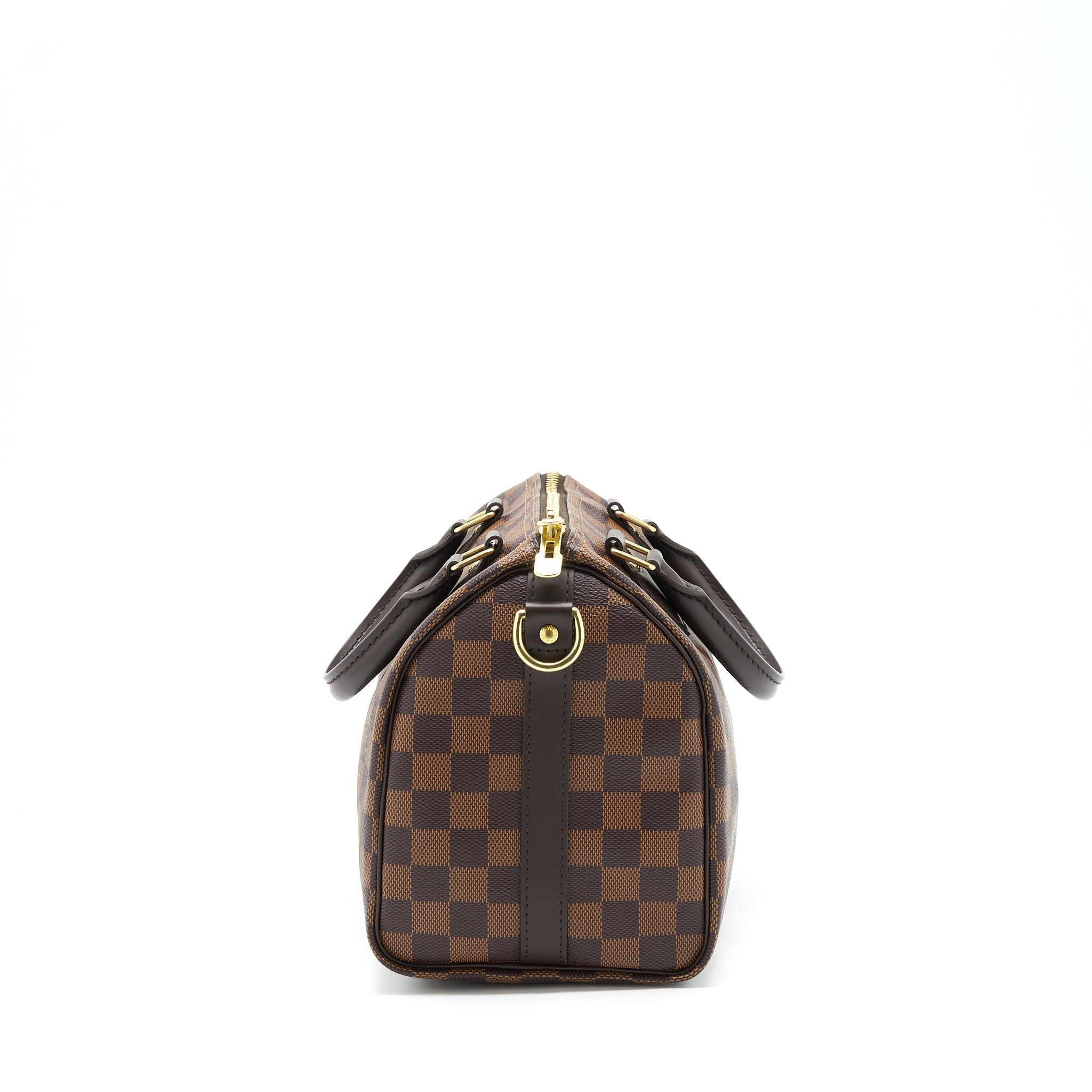 LOUIS VUITTON SPEEDY BANDOULIERE 25 DAMIER EBENE CANVAS GHW