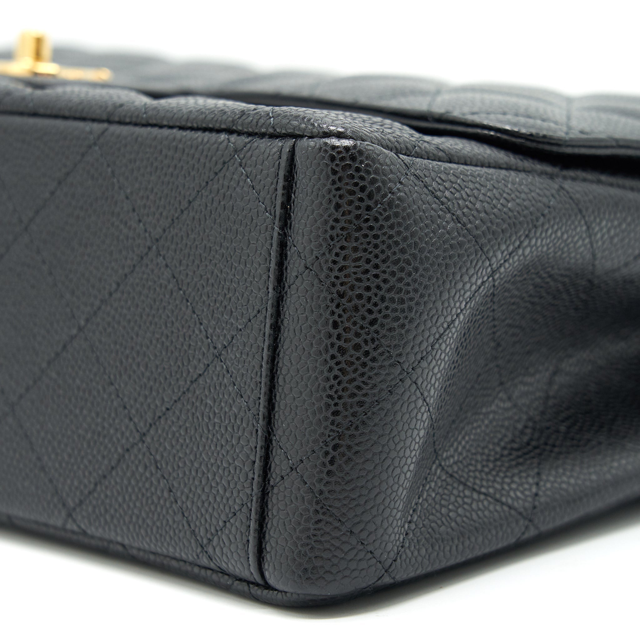 CHANEL MAXI CLASSIC DOUBLE FLAP BLACK CAVIAR GHW