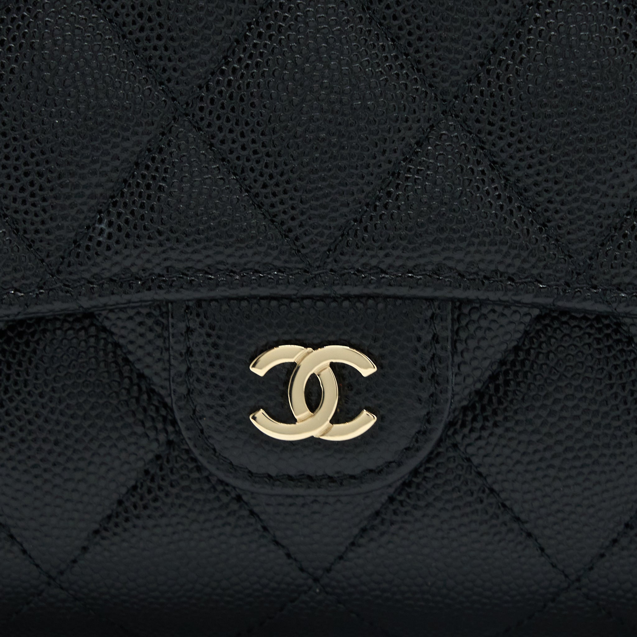 CHANEL 3 IN 1 WALLET ON CHAIN CAVIAR BLACK LGHW