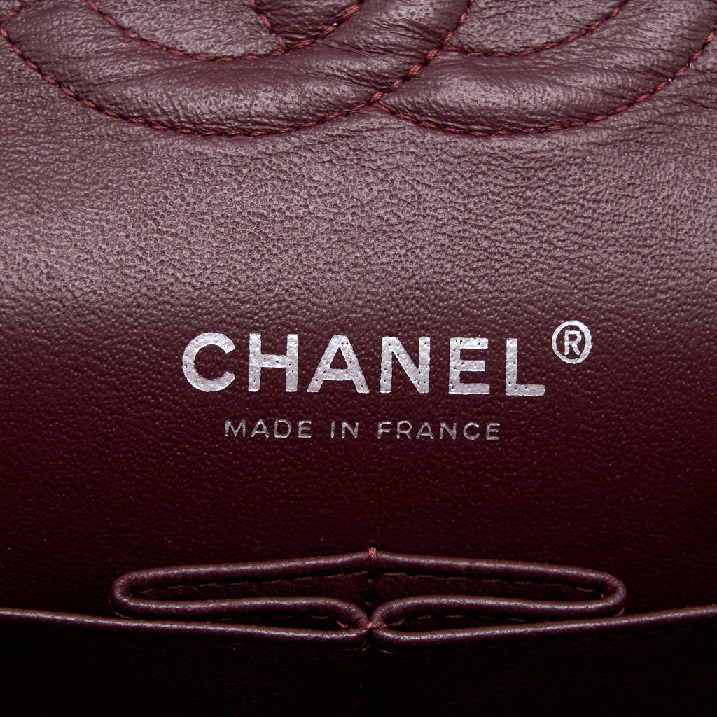 CHANEL MEDIUM CLASSIC DOUBLE FLAP BAG LAMBSKIN BLACK SHW