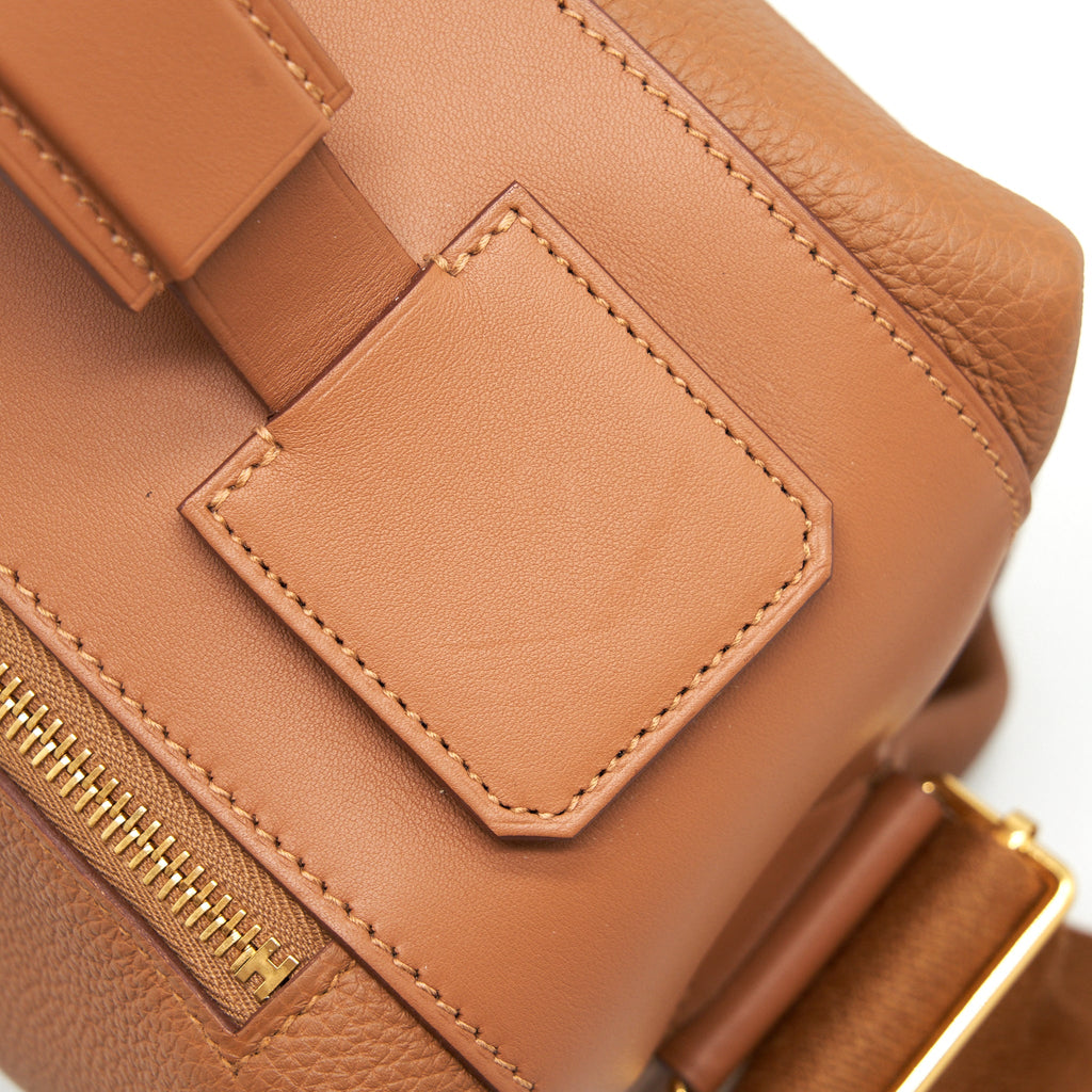 HERMES EMILE HERMES 30 BAG TOGO/ SWIFT GOLD GHW