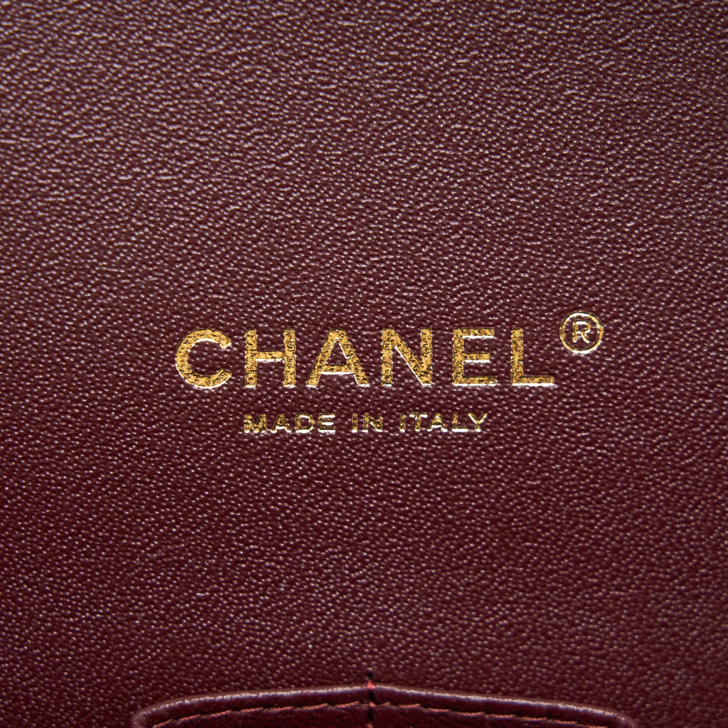 CHANEL MAXI CLASSIC DOUBLE FLAP BLACK CAVIAR GHW