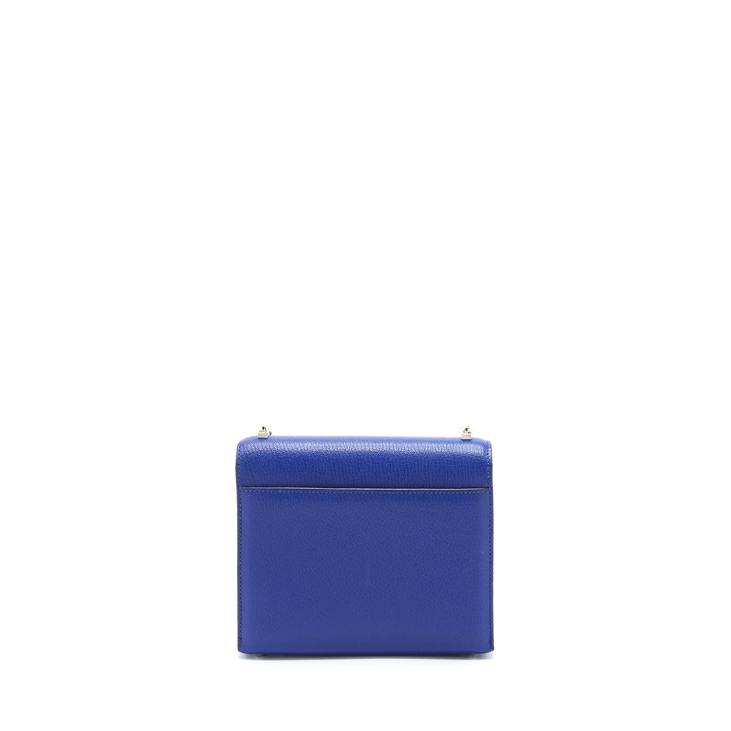 HERMES MINI VERROU BAG CHEVRE MYSORE 7T BLEU ELECTRIC SHW