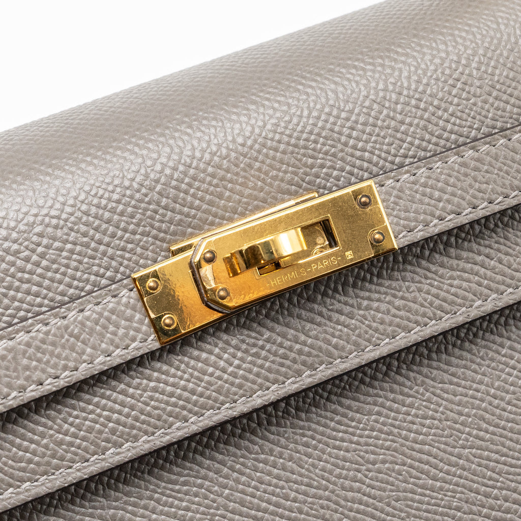 HERMES KELLY 25 SELLIER EPSOM GRIS MEYER GHW