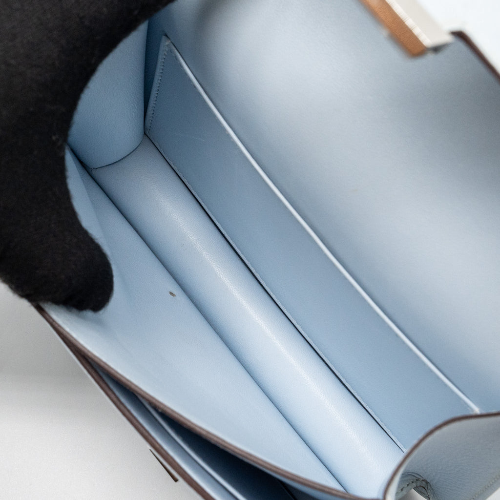 HERMES MINI CONSTANCE EPSOM BLUE BRUME SHW
