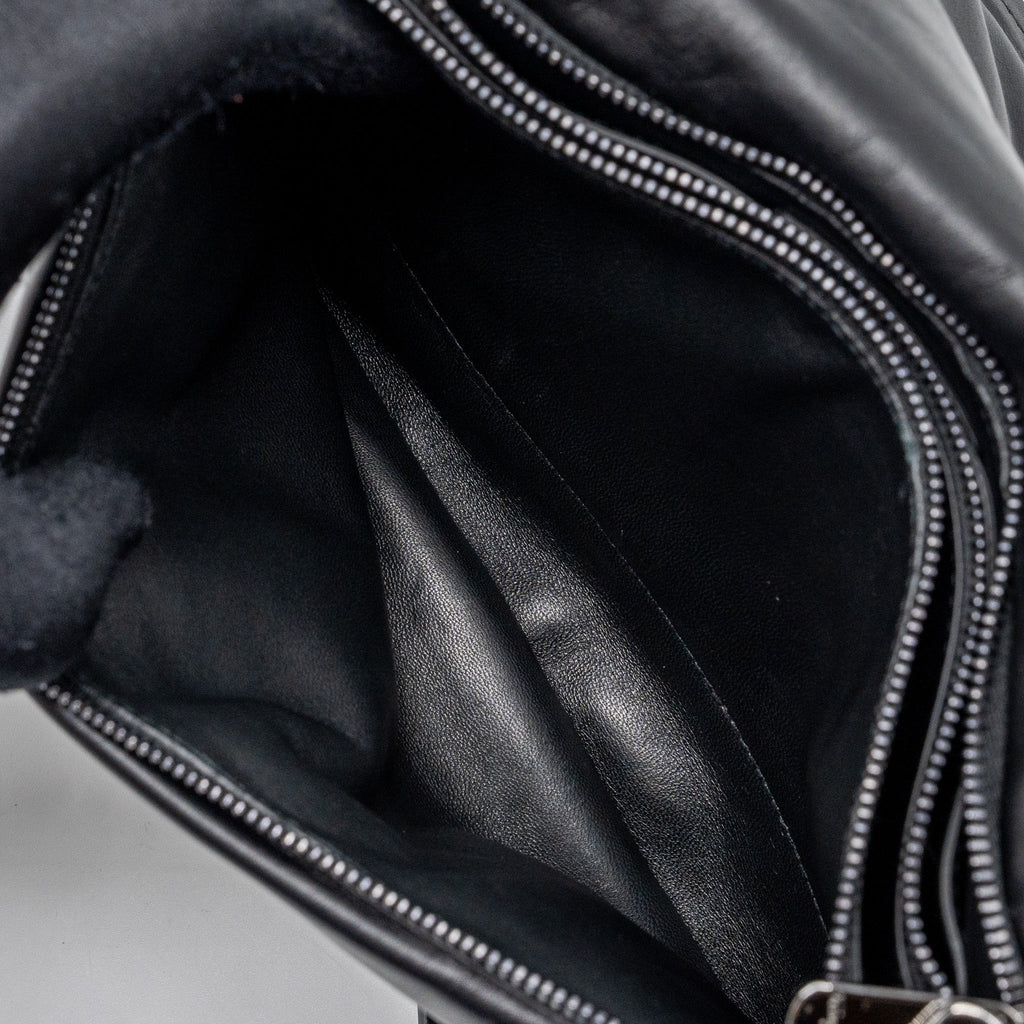 SALVATORE FERRAGAMO SMALL VIVA BOW SHOULDER BAG BLACK WITH BLACK HARDWARE