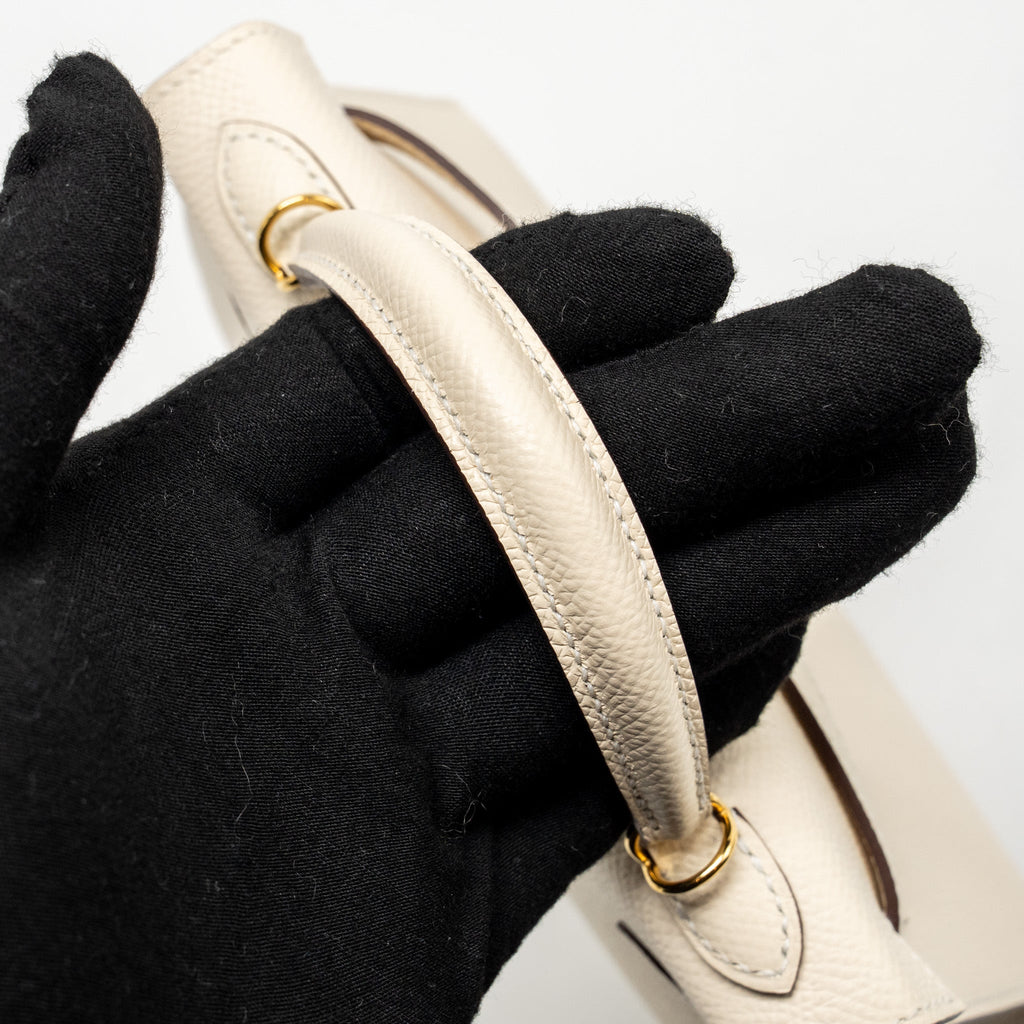 HERMES MINI KELLY II EPSOM NATA GHW