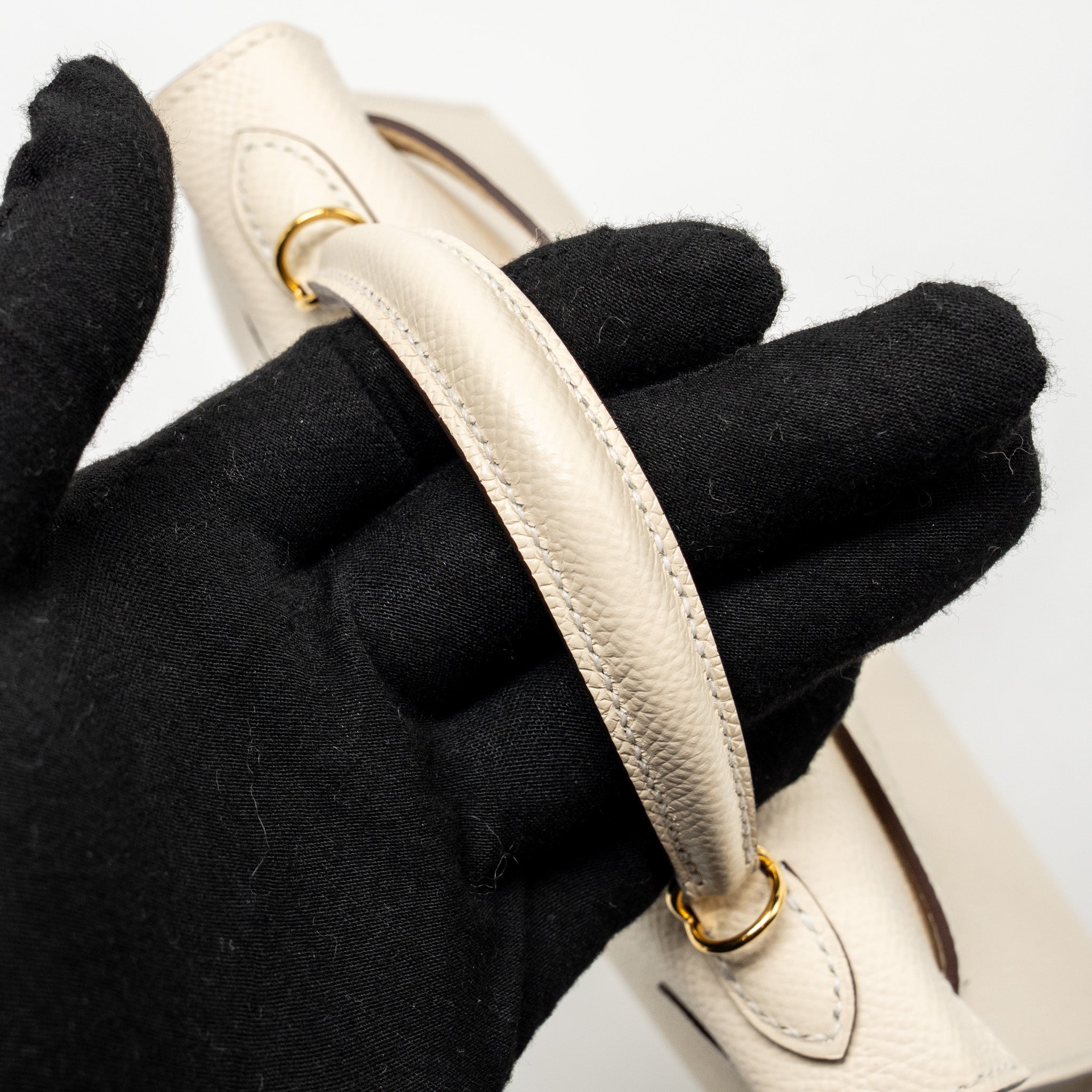 HERMES MINI KELLY II EPSOM NATA GHW