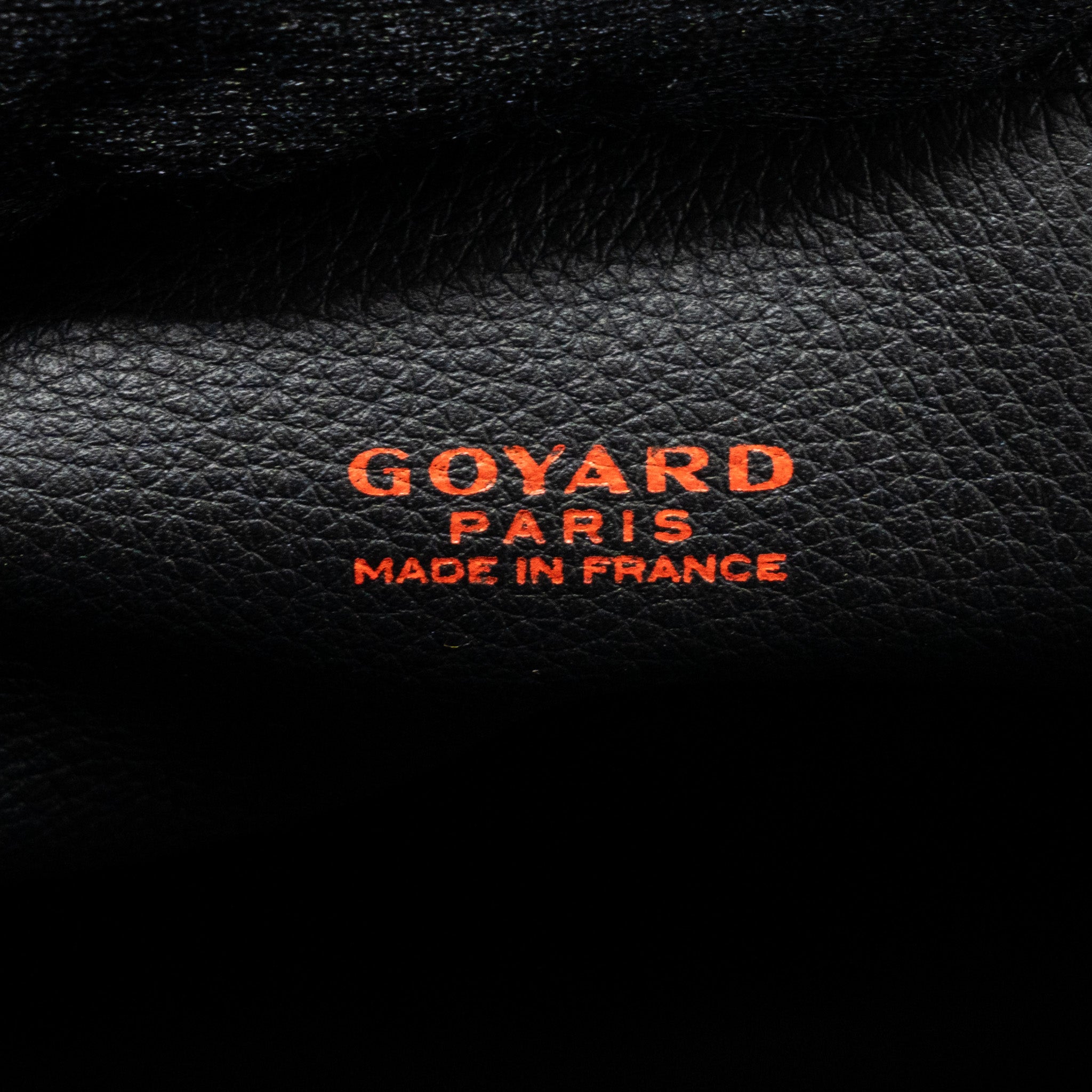 GOYARD MINI ANJOU TOTE BAG GOYARDLINE CANVAS BLACK SHW