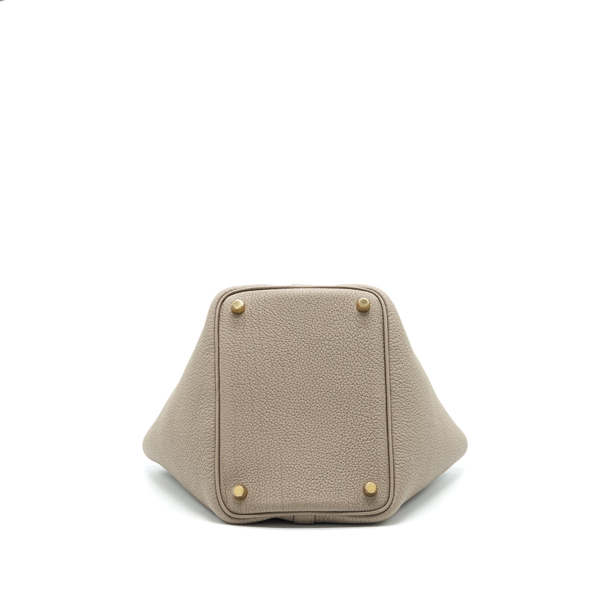 HERMES PICOTIN 18 LOCK BAG TAURILLON MAURICE M8 GRIS ASPHALTE GHW