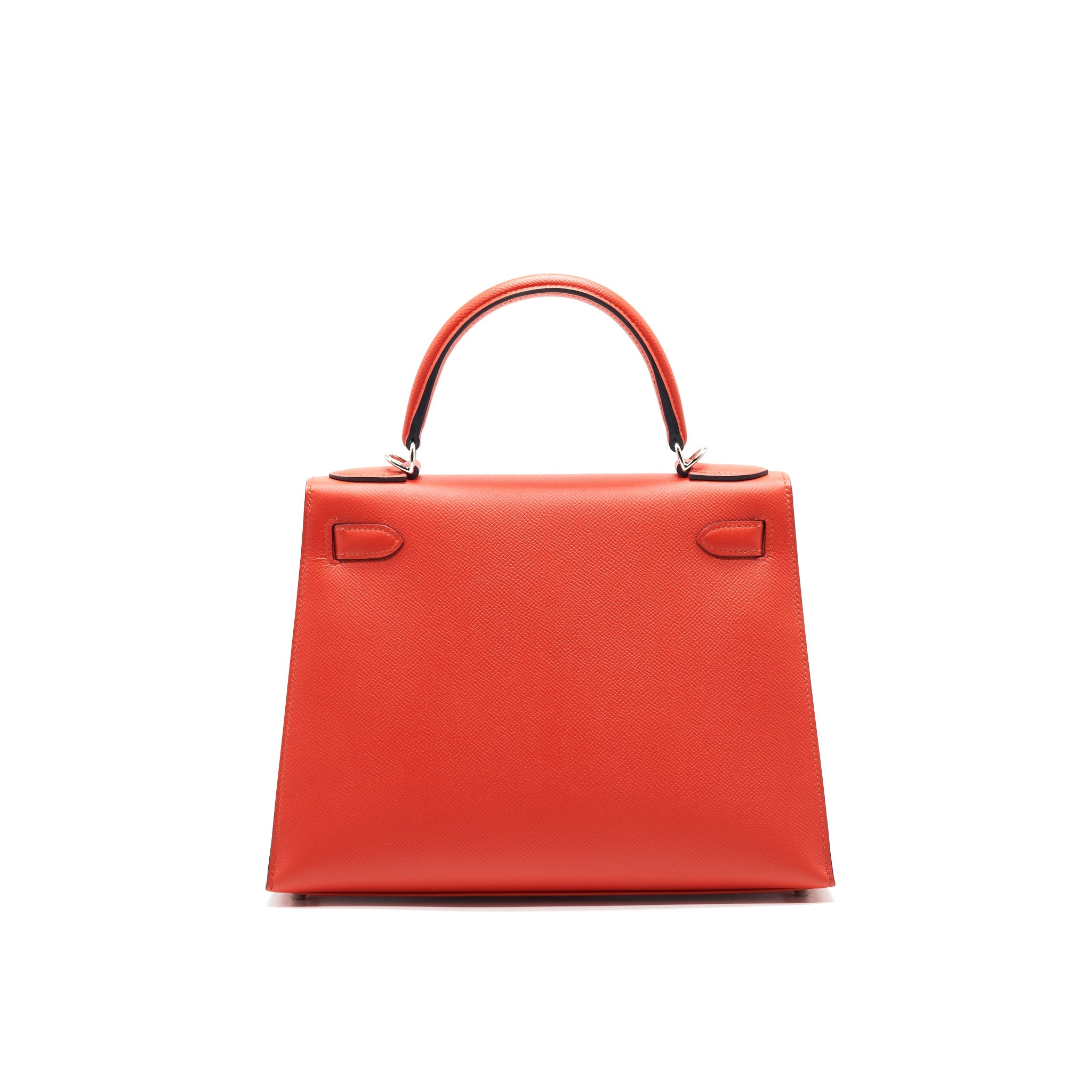 HERMES KELLY LETTER M BAG SELLIER 28 EPSOM/ SOMBRERO/ MYSORE IN CAPUCINE/ BLEU OBSCUR/ AMBRE