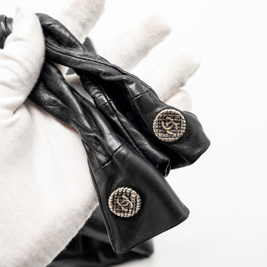 CHANEL TIE ON GIRL BAG LAMBSKIN BLACK SHW