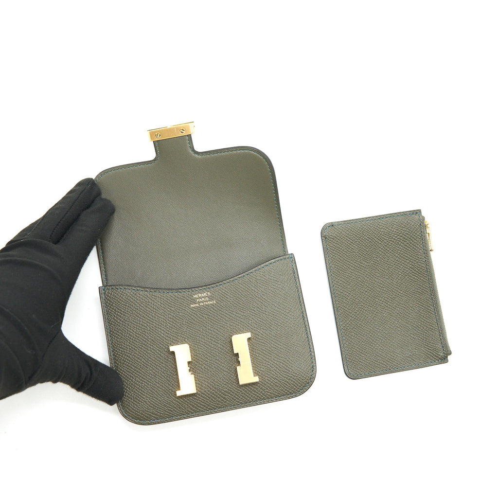 HERMES CONSTANCE SLIM C6 VERT DE GRIS GHW