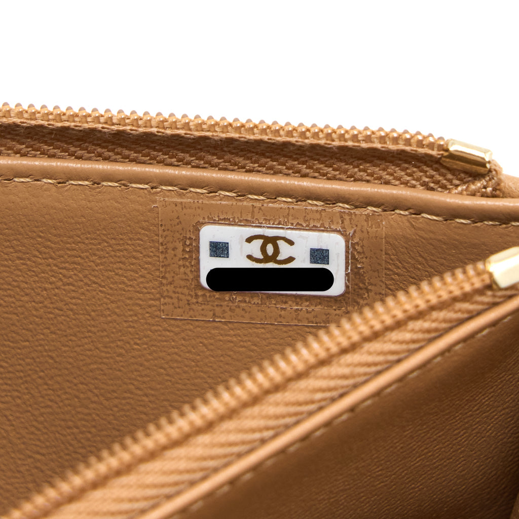 CHANEL TOP HANDLE MINI FLAP BAG WITH CHAIN LAMBSKIN CARAMEL LGHW (MICROCHIP)