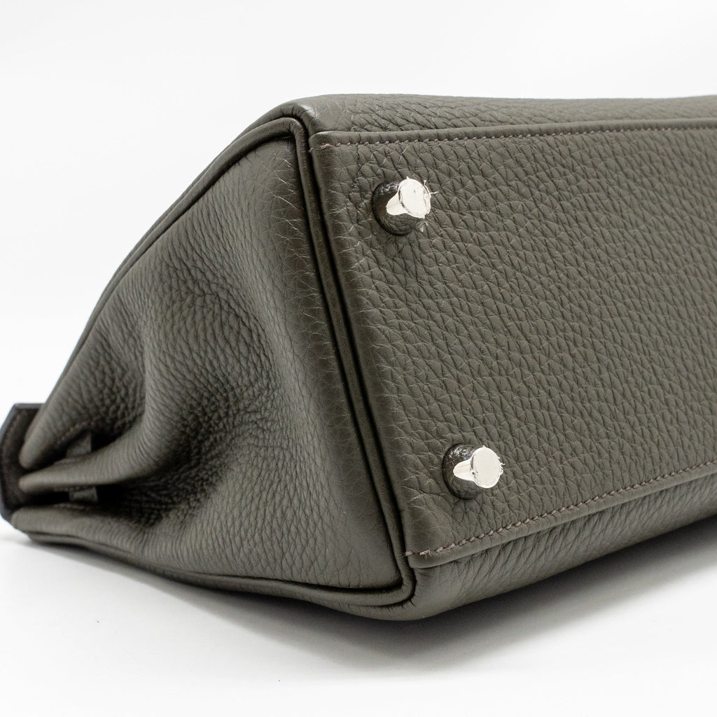 HERMES KELLY 25 TOGO C6 VERT DE GRIS SHW