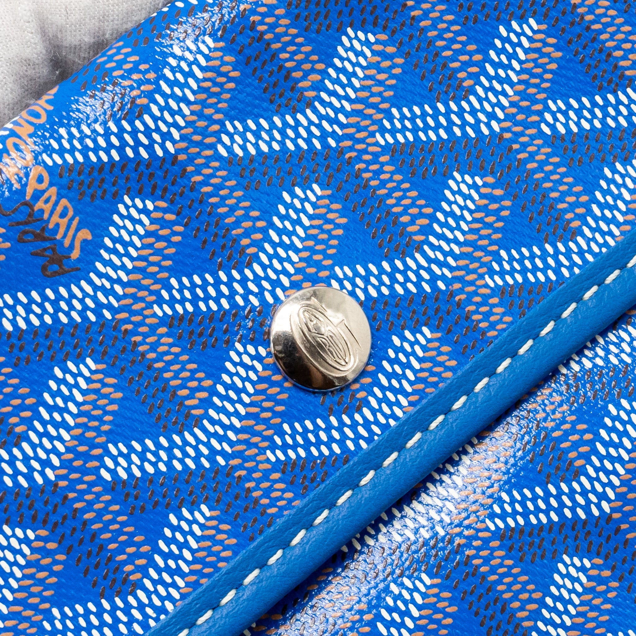 GOYARD BOHEME HOBO BAG GOYARDLINE CANVAS BLUE SHW
