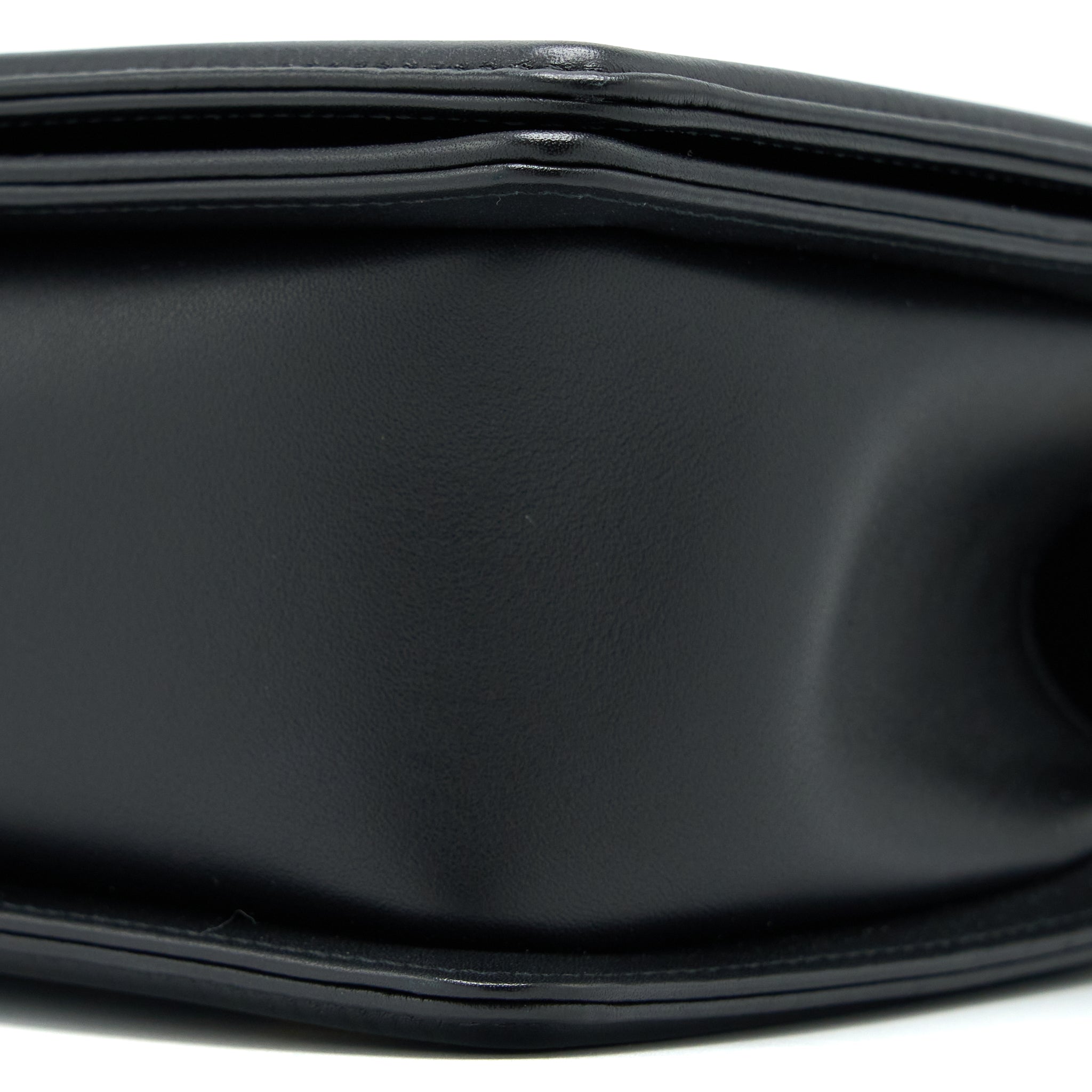 CHANEL MEDIUM BOY BAG LAMBSKIN BLACK BRUSHED GHW