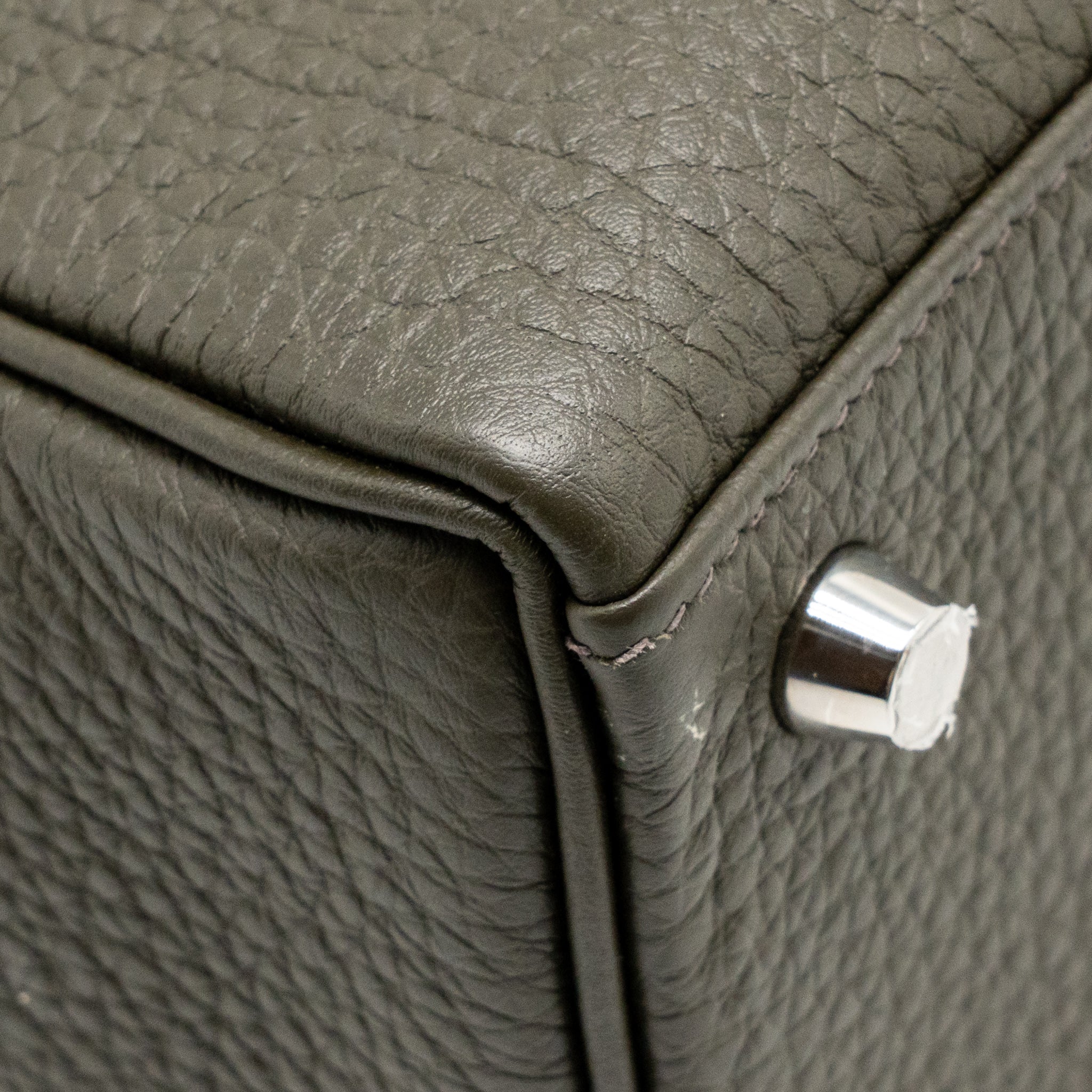 HERMES KELLY 25 TOGO C6 VERT DE GRIS SHW