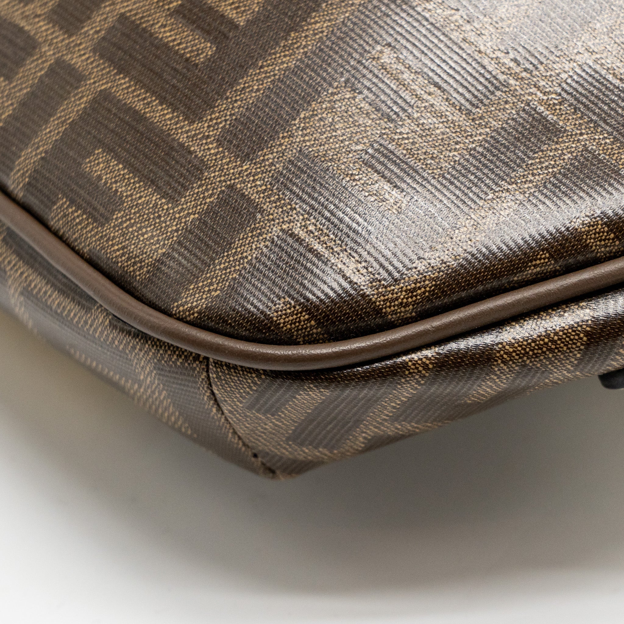 FENDI ROMA FENDI WAIST BAG CANVAS BROWN GHW
