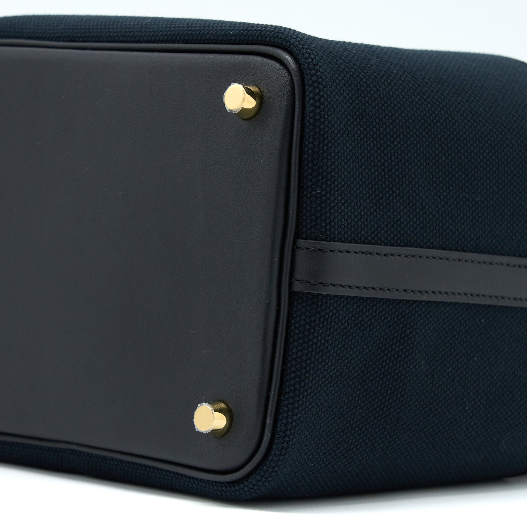 HERMES CARGO PICOTIN 18 POCKET BAG CANVAS/SWIFT BLACK GHW