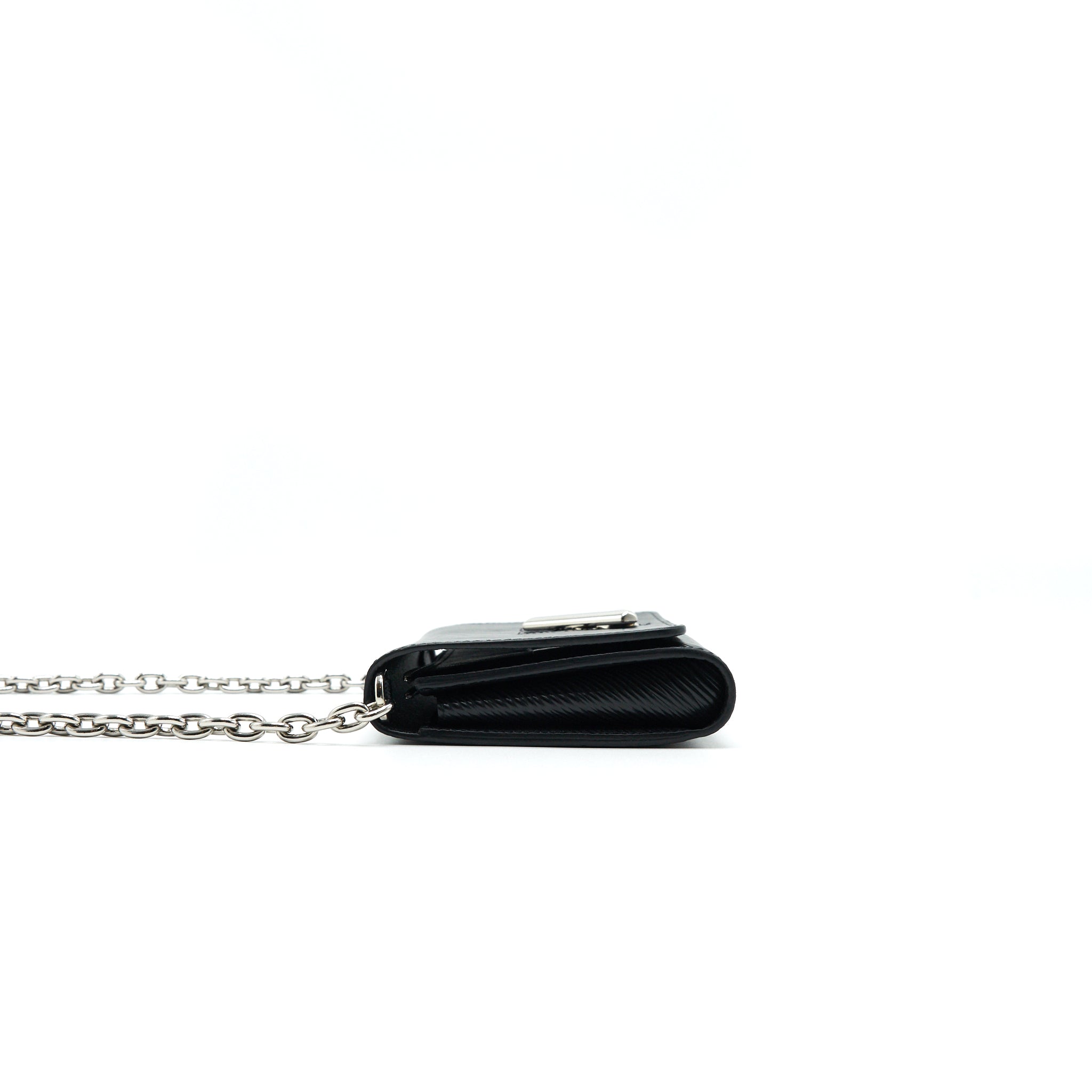 LOUIS VUITTON TWIST WALLET ON CHAIN BLACK SHW EPI LEATHER