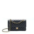 CHANEL MEDIUM CLASSIC DOUBLE FLAP CAVIAR BLACK GHW