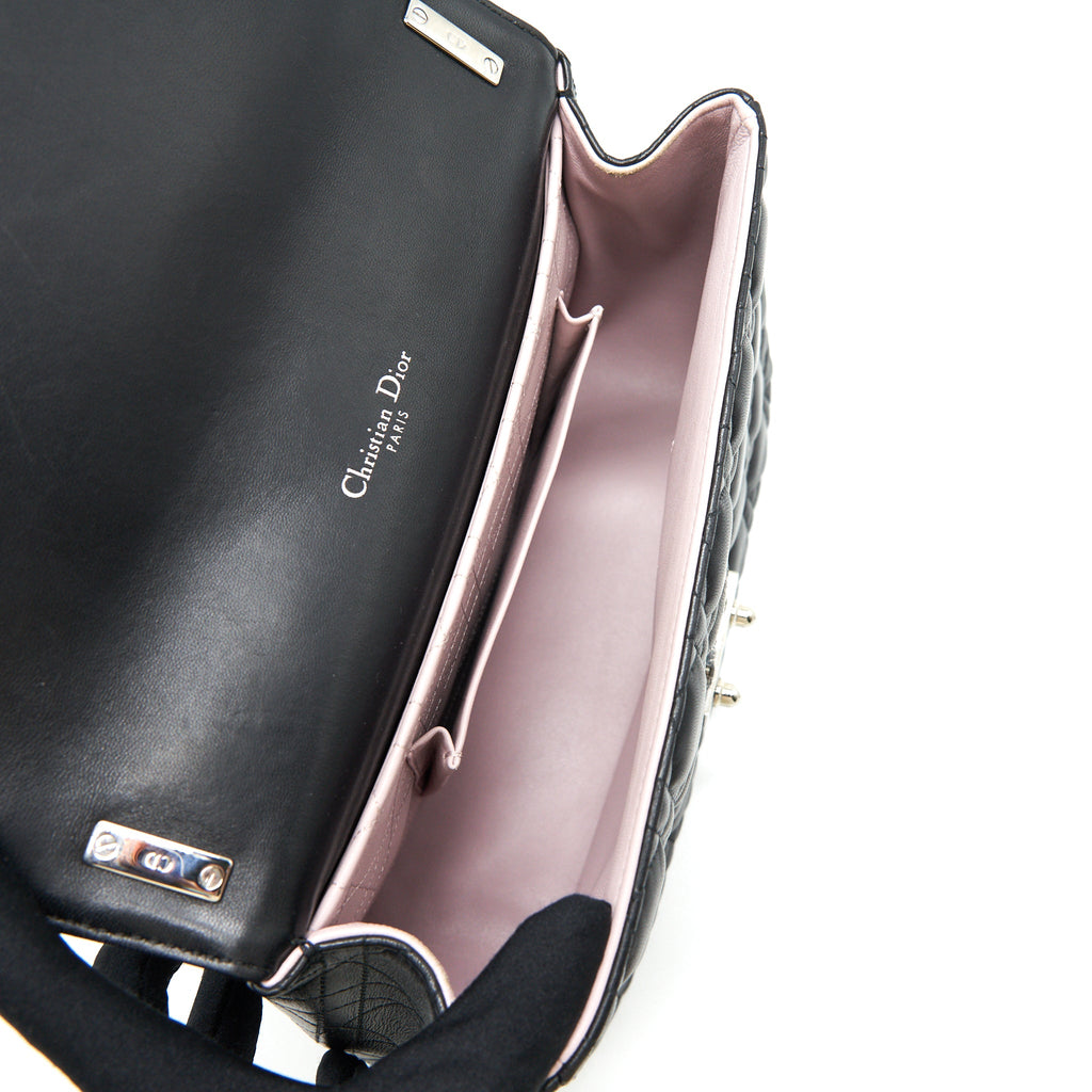 DIOR MISS DIOR MEDIUM FLAP BAG BLACK SHW