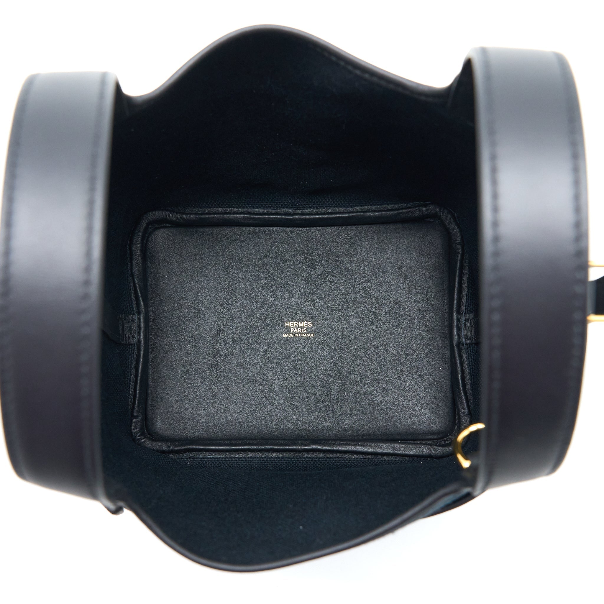 HERMES CARGO PICOTIN 18 POCKET BAG CANVAS/SWIFT BLACK GHW