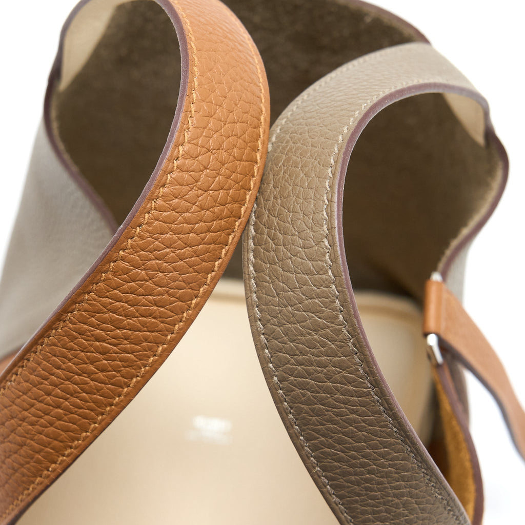 HERMES PICOTIN 18 LOCK BAG CLEMENCE GOLD/ETOUPE/NATA SHW