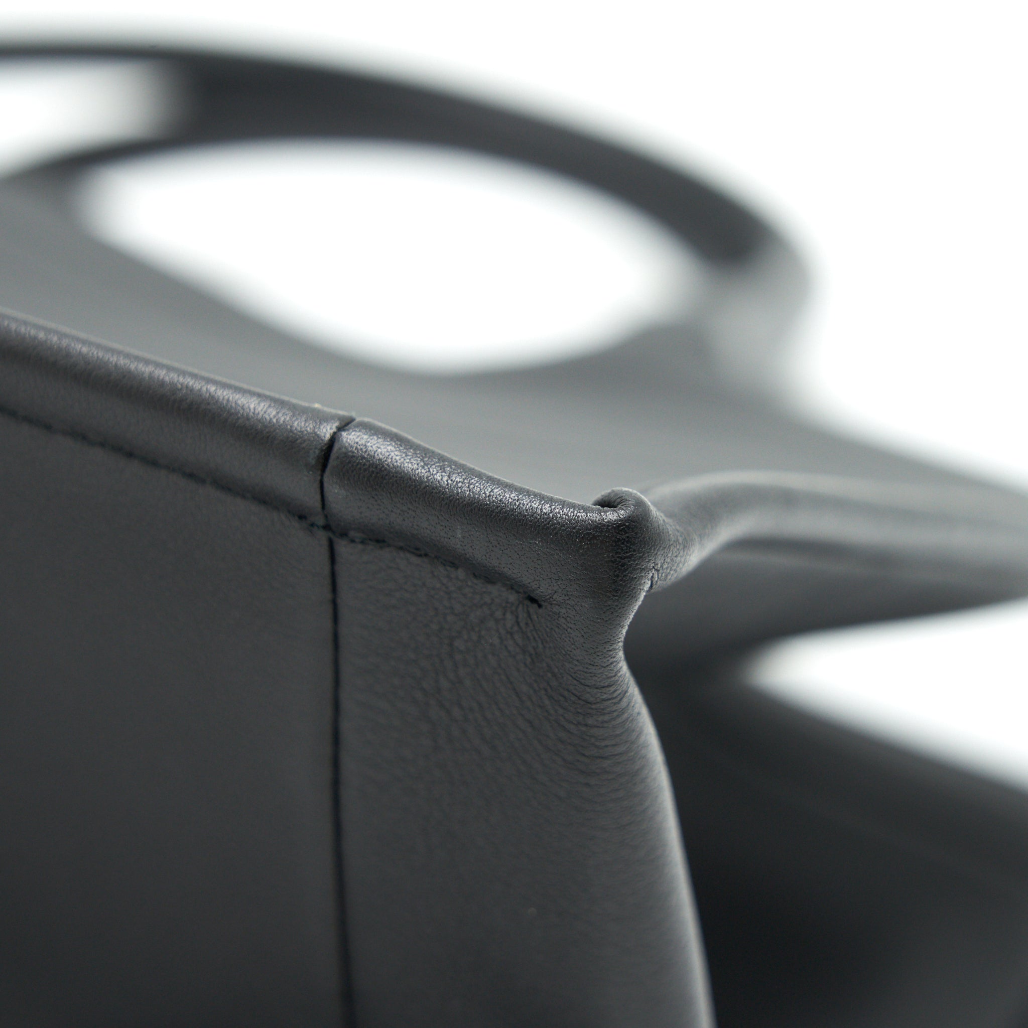 DIOR SMALL LEATHER BOOK TOTE SO BLACK