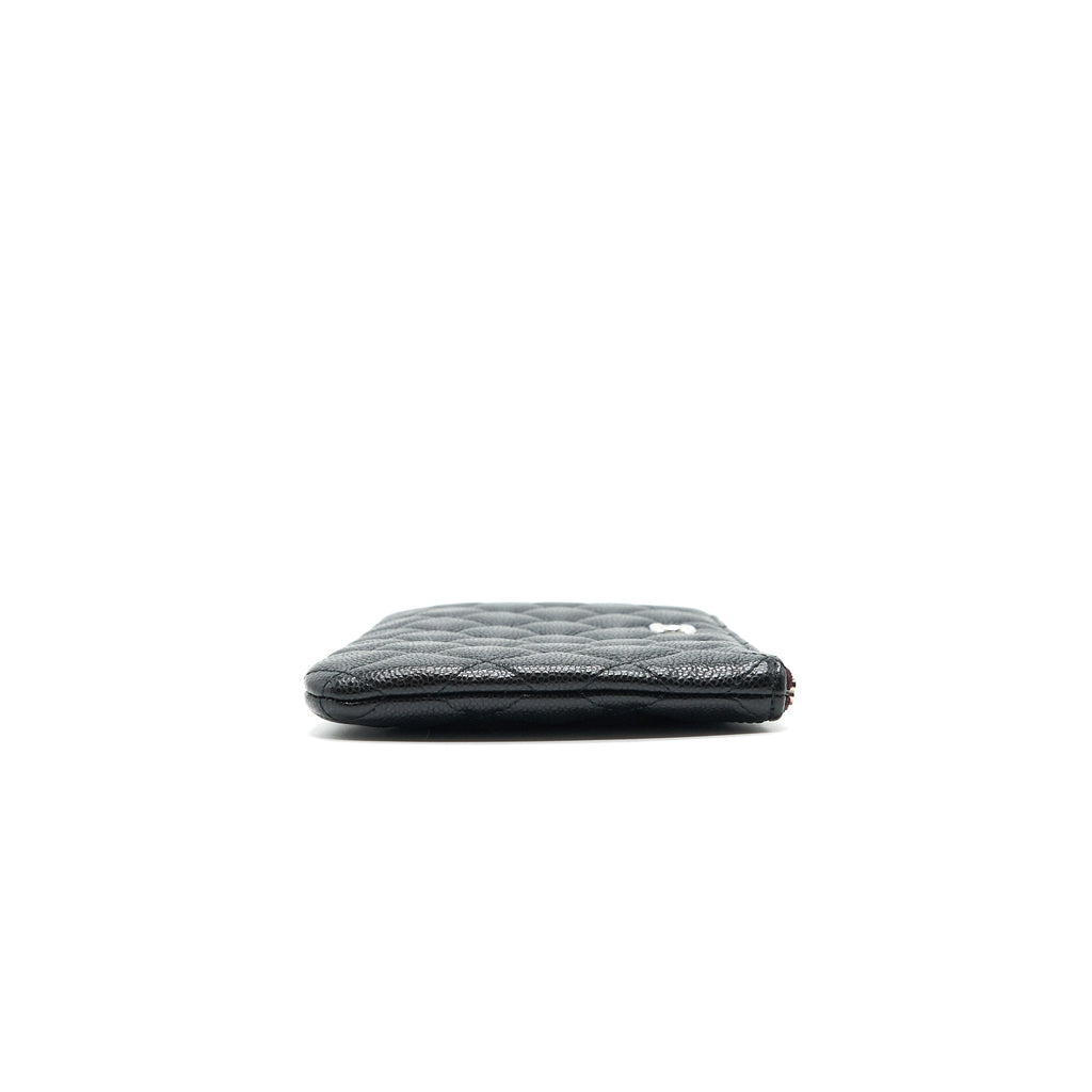 CHANEL COIN POUCH CAVIAR LEATHER BLACK