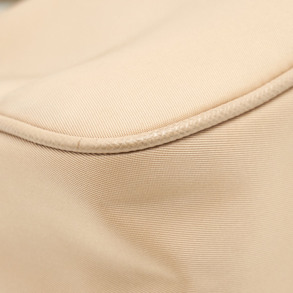 PRADA 2005 RE-EDITION NYLON BAG LIGHT BEIGE