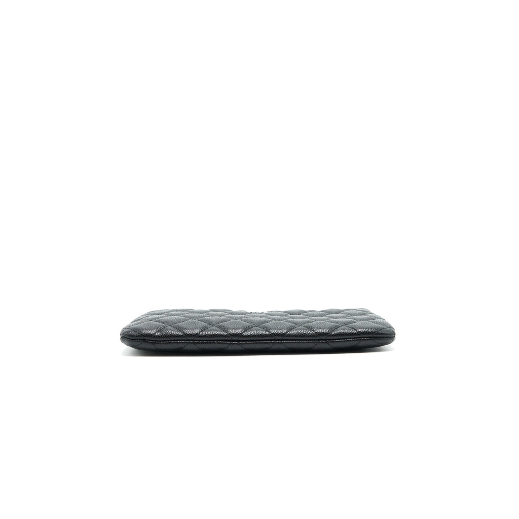 CHANEL COIN POUCH CAVIAR LEATHER BLACK