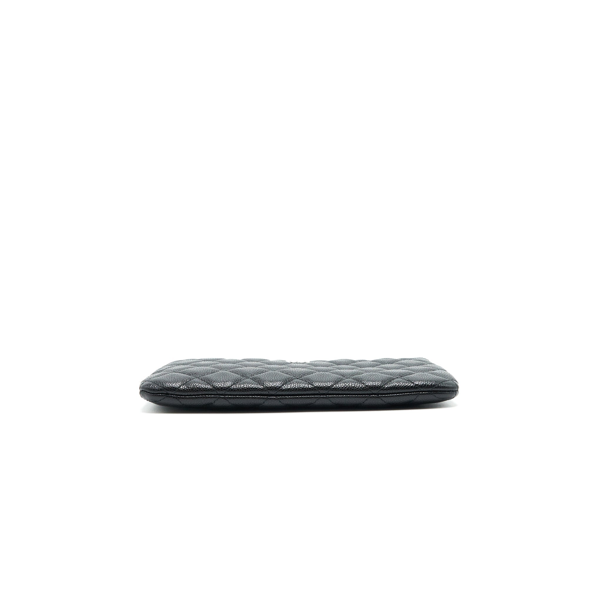 CHANEL COIN POUCH CAVIAR LEATHER BLACK