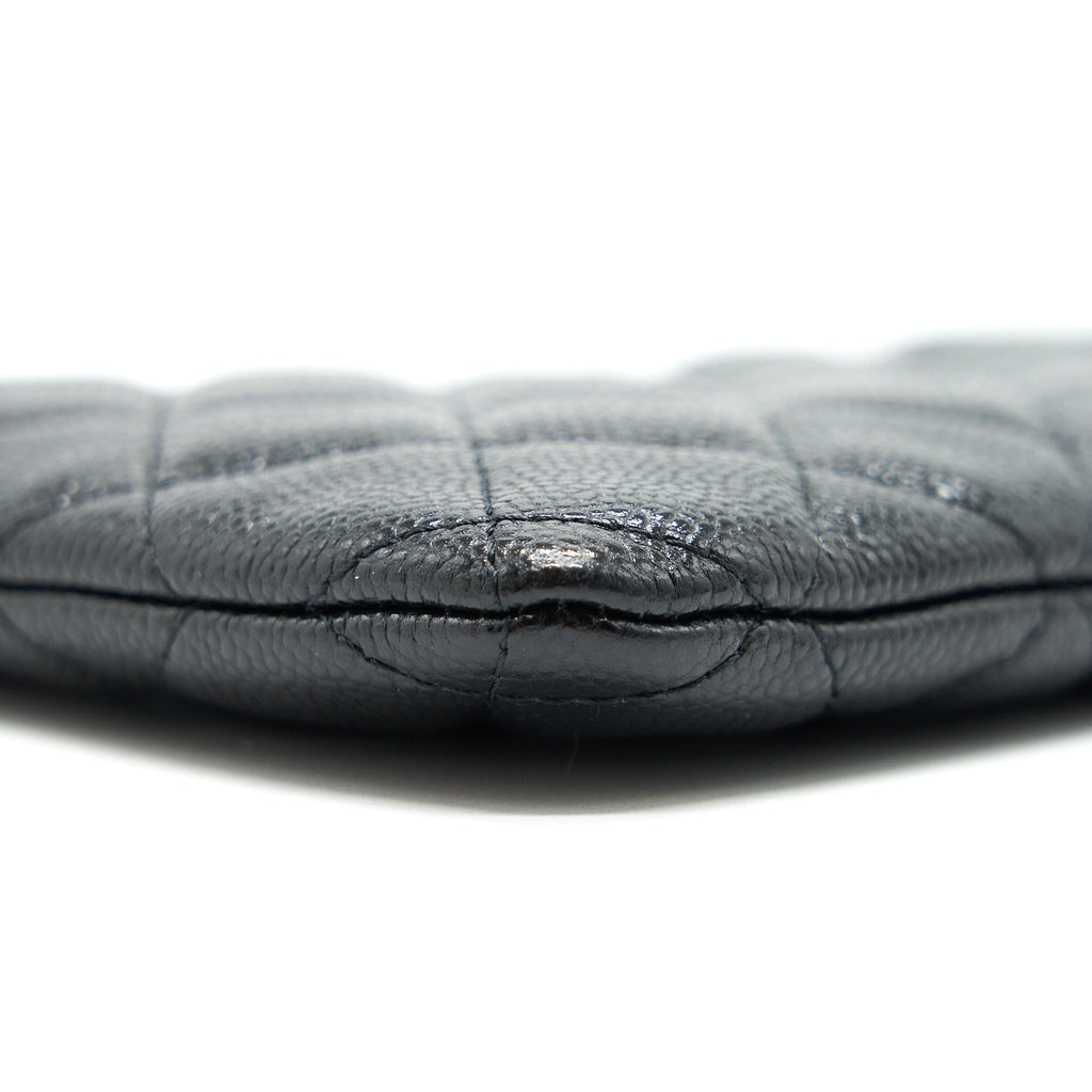 CHANEL COIN POUCH CAVIAR LEATHER BLACK