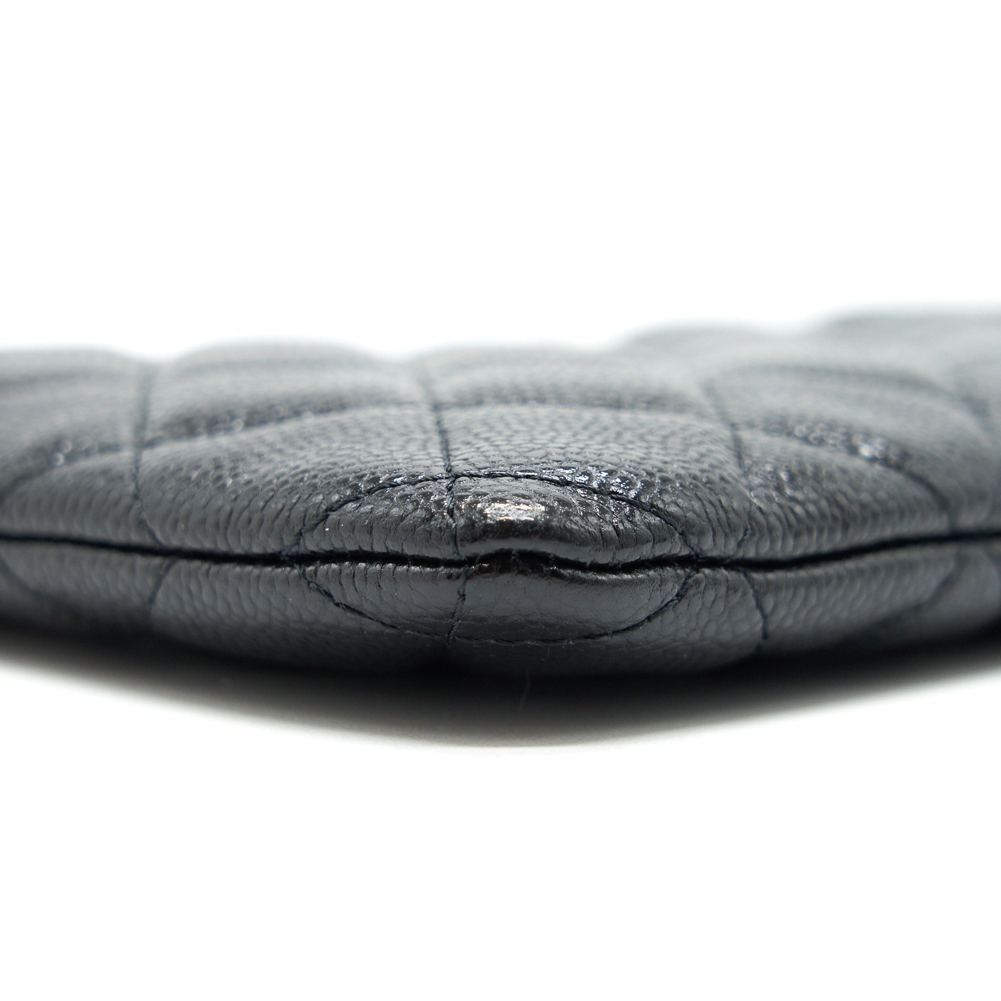 CHANEL COIN POUCH CAVIAR LEATHER BLACK