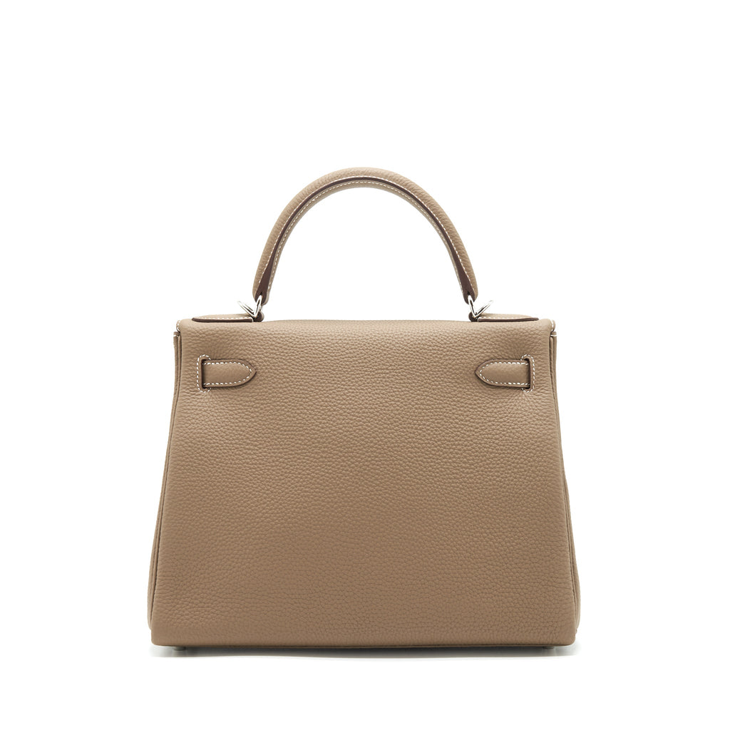 HERMES KELLY 28 TOGO LEATHER ETOUPE SHW