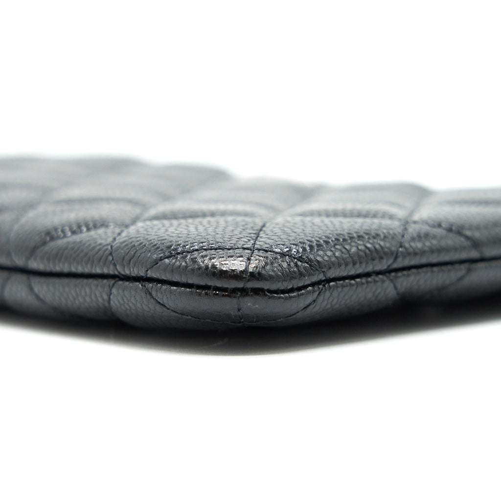 CHANEL COIN POUCH CAVIAR LEATHER BLACK