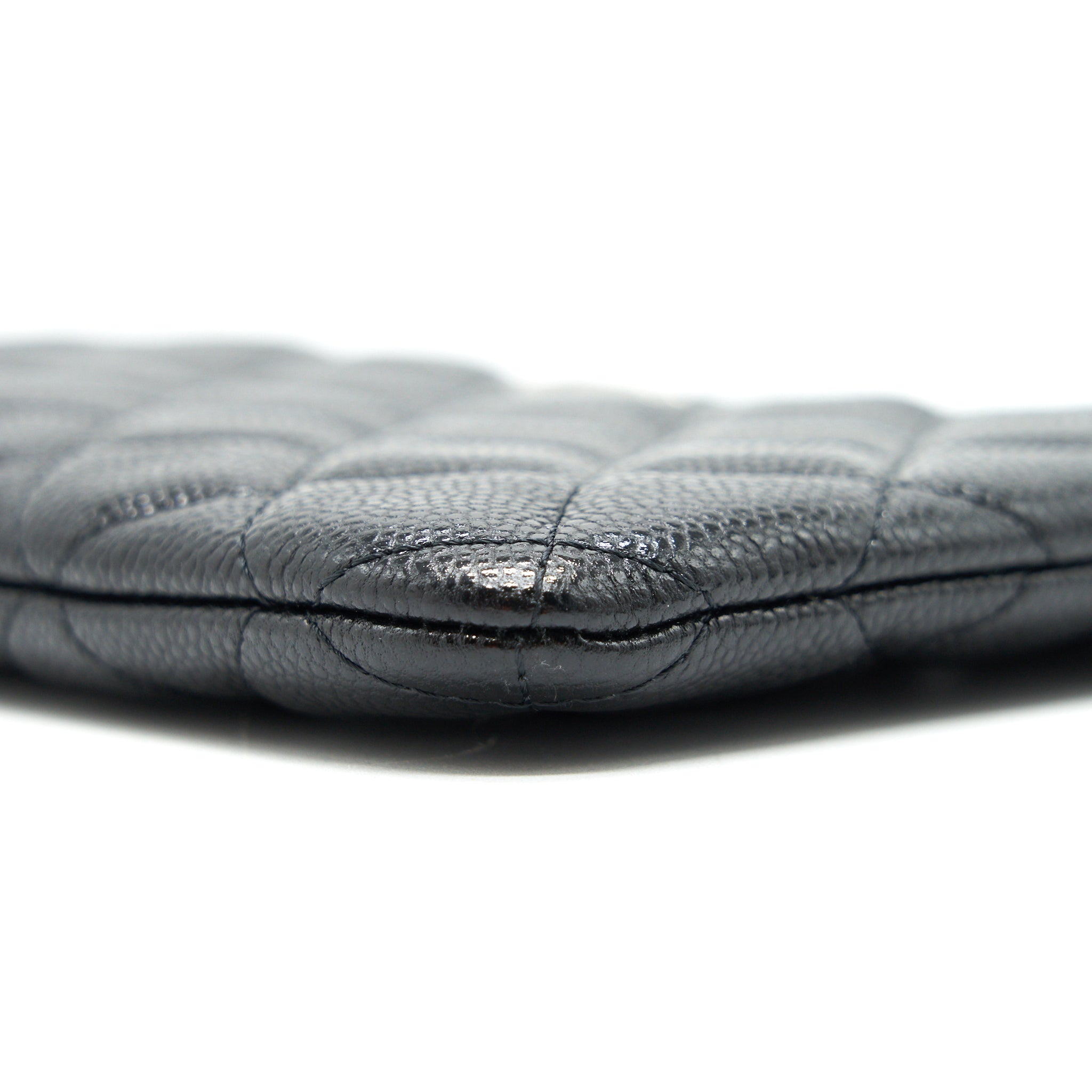 CHANEL COIN POUCH CAVIAR LEATHER BLACK