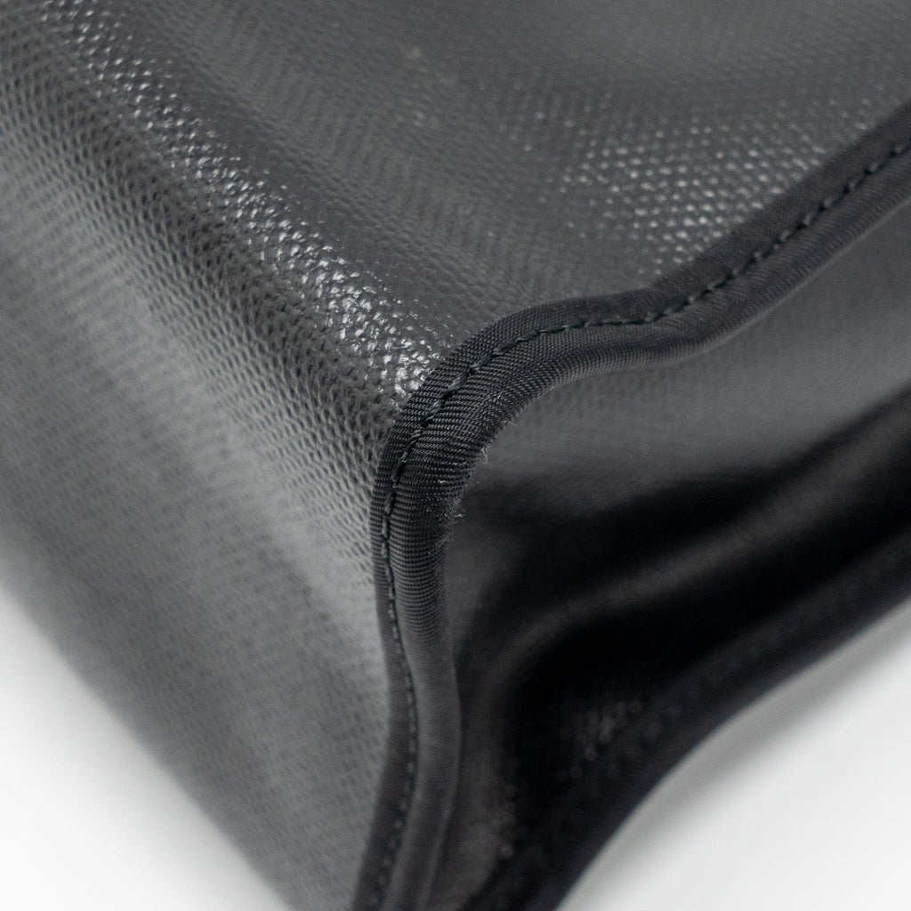 HERMES HERBAG 31 ZIP BAG BERLINE CANVAS/HUNTER LEATHER BLACK/ECRU-BLACK SHW