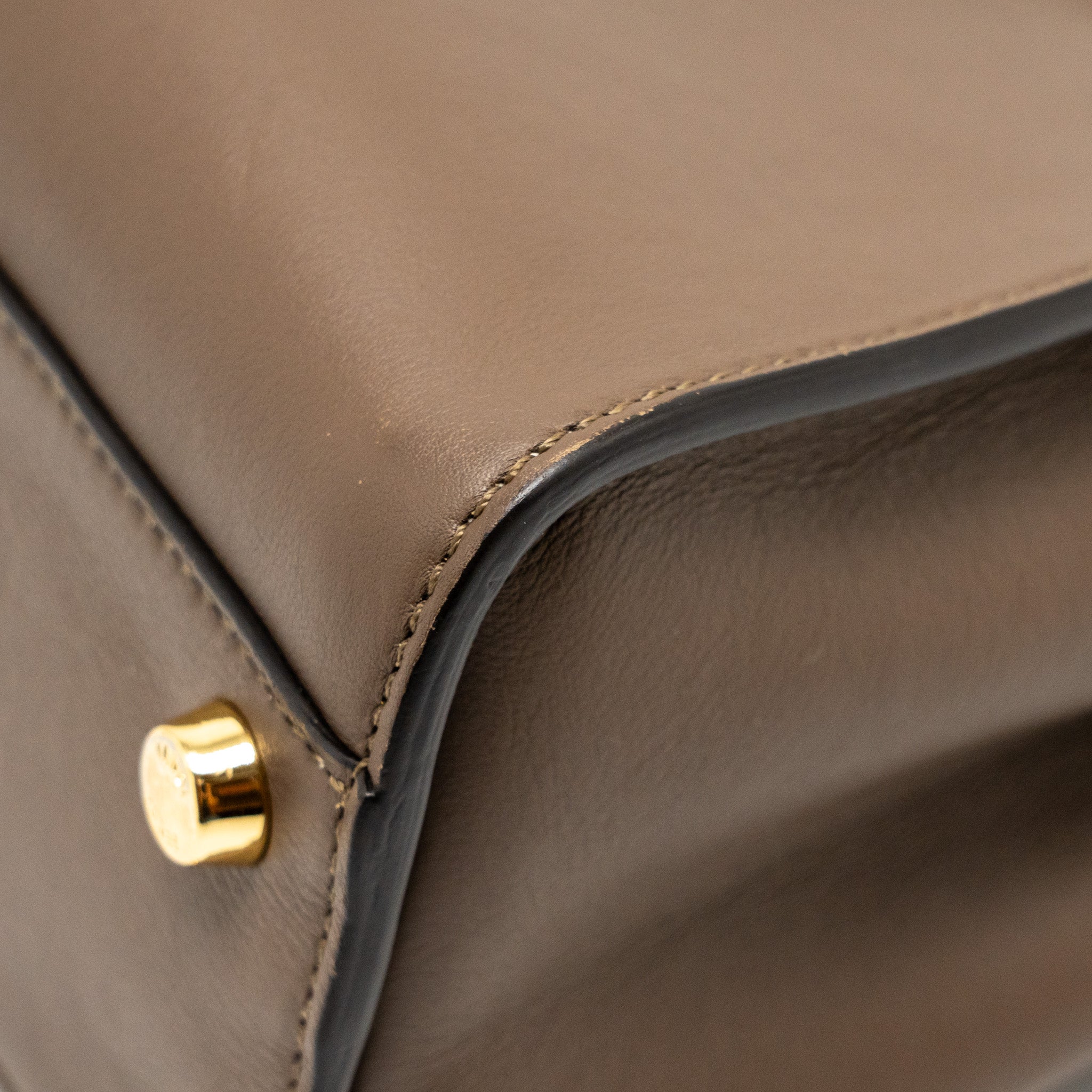 FENDI SMALL PEEKABOO ICONIC BAG CALFSKIN BROWN GHW