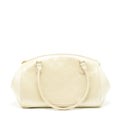 LOUIS VUITTON VINTAGE BOWLING TOTE SHOULDER BAG PATENT WHITE GHW