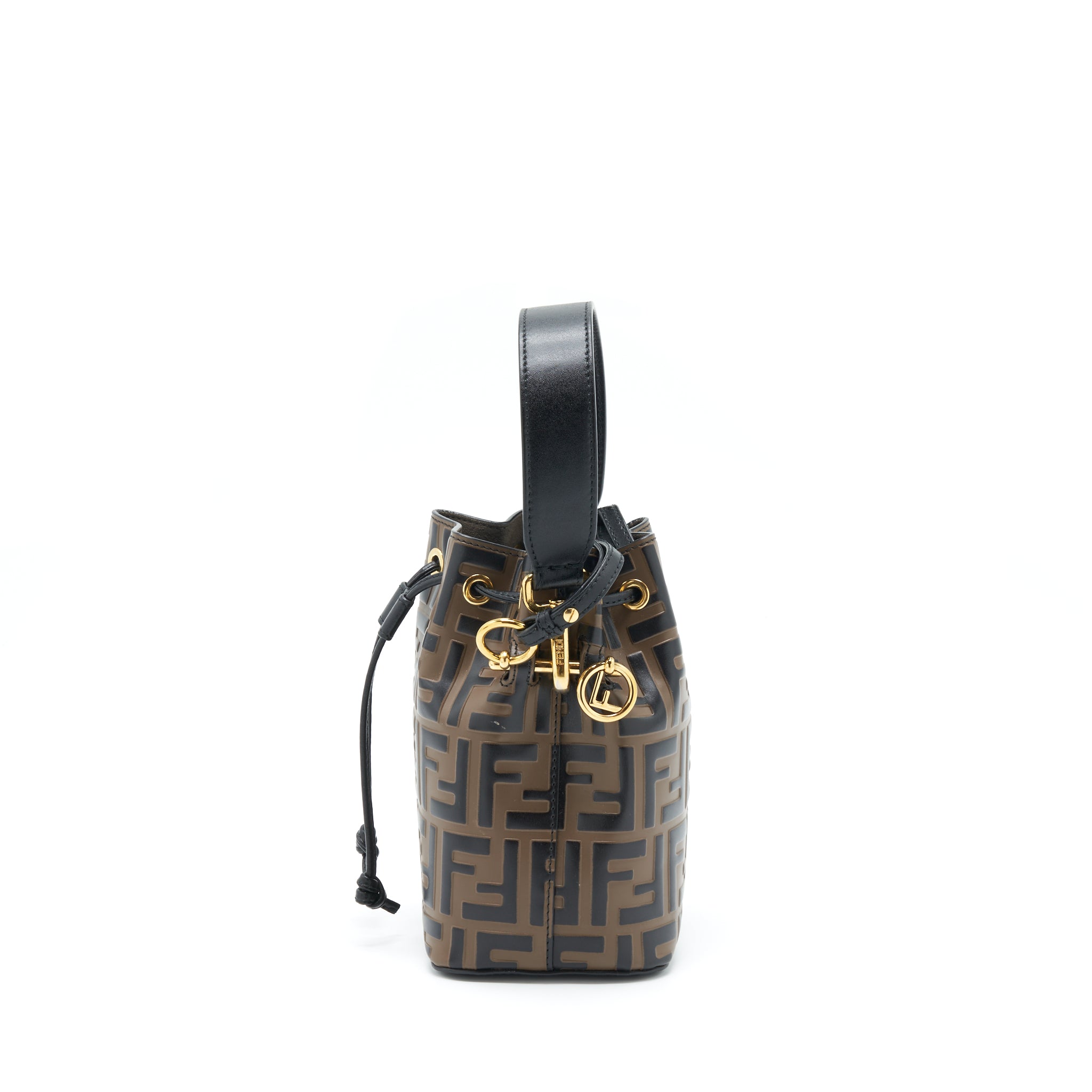 FENDI MON TRESOR BUCKET BAG CALFSKIN BROWN GHW