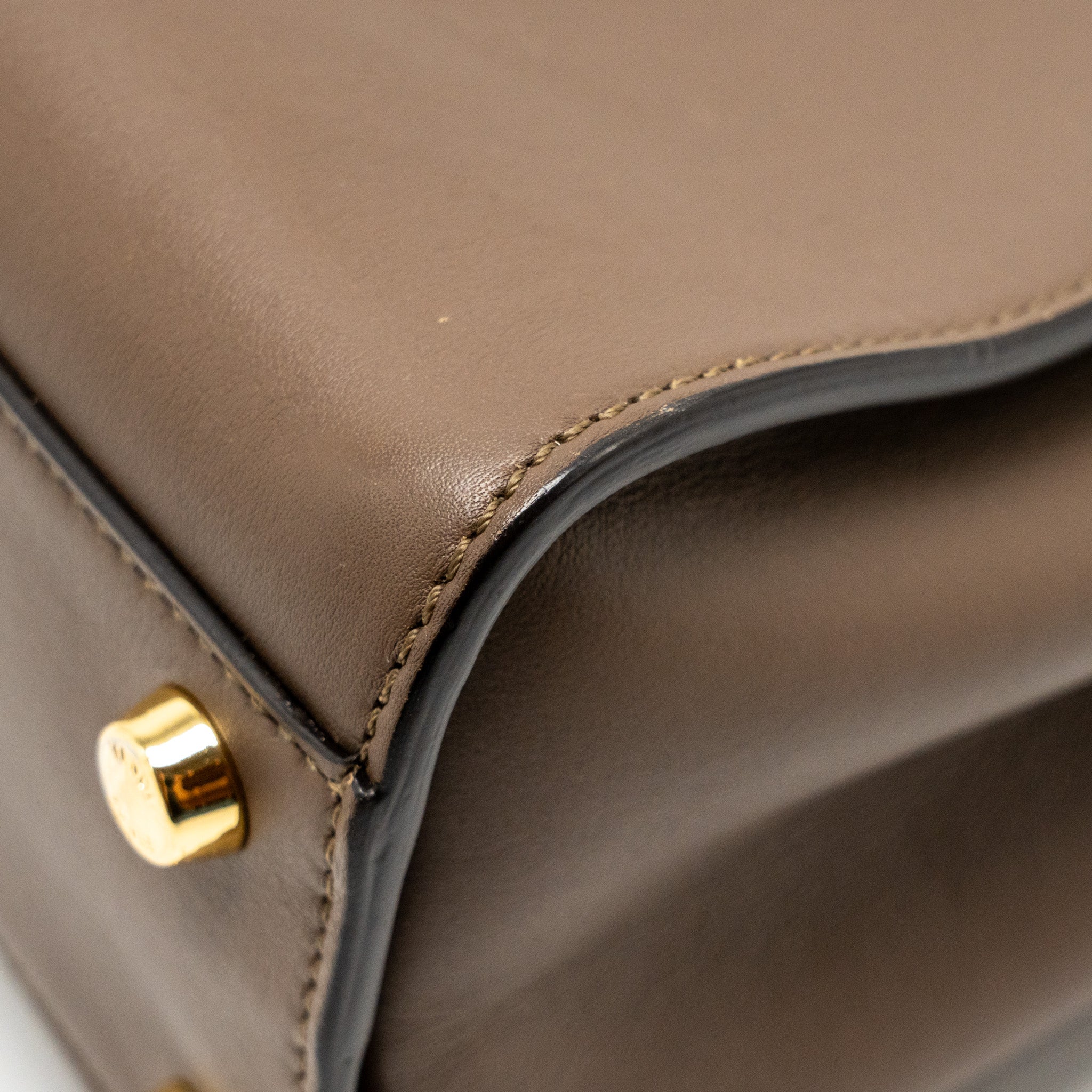 FENDI SMALL PEEKABOO ICONIC BAG CALFSKIN BROWN GHW